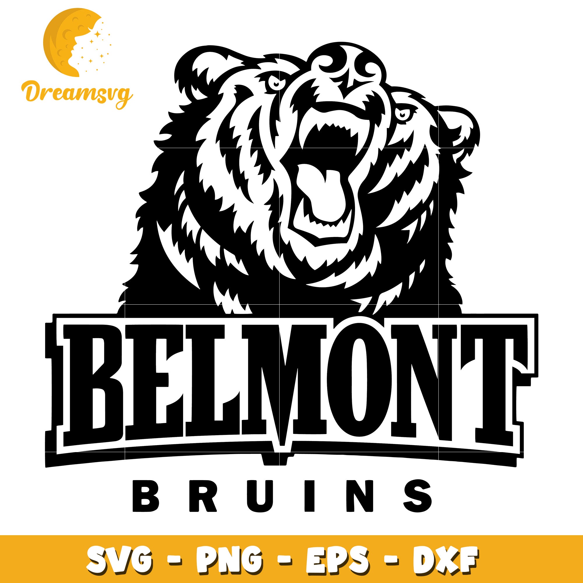 Belmont Bruins SVG PNG EPS DXF Cut File