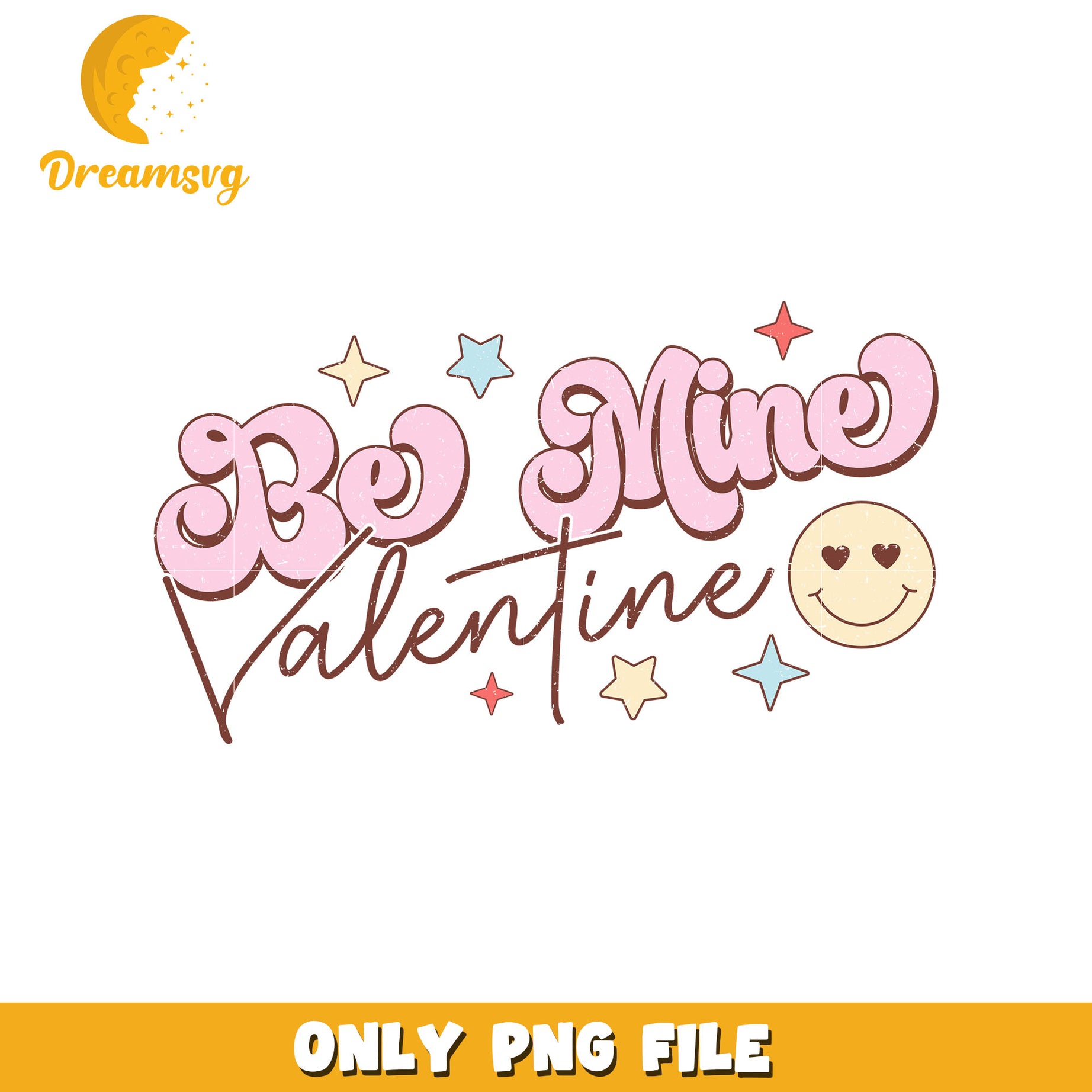 Be mine valentine design png, font design png, valentine png