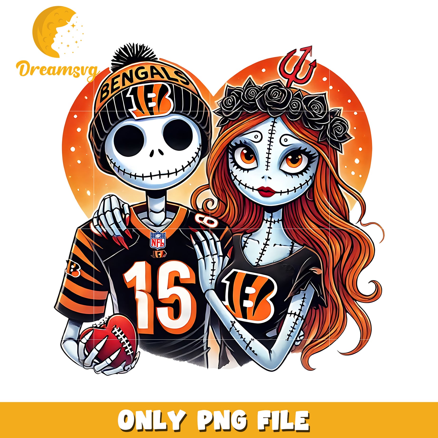 Bengals jack and sally png, nfl power rankings​l png, american sports png