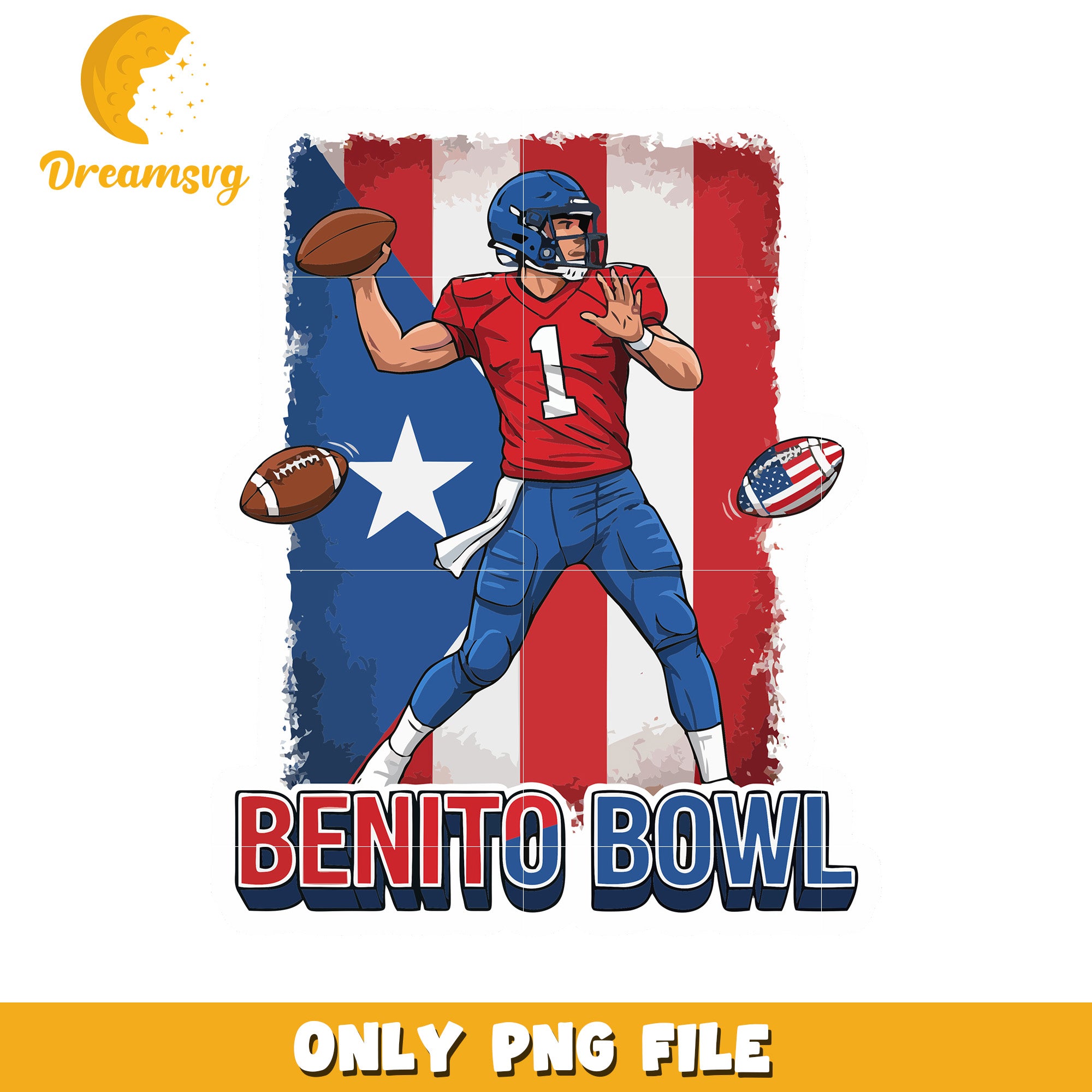 Benito bowl player png, super bowl lix png, latin pop png