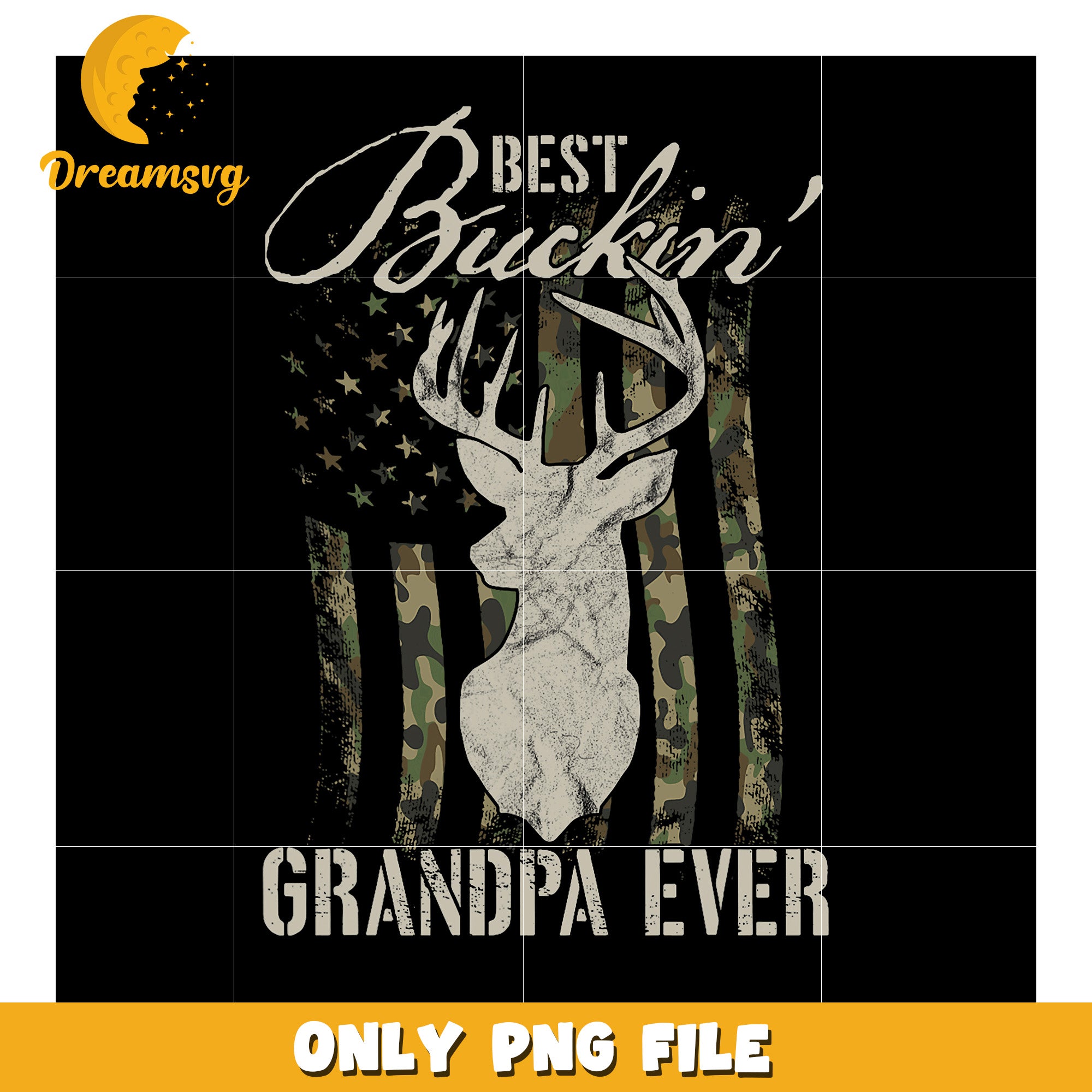 Best Buckin Grandpa Ever PNG Design