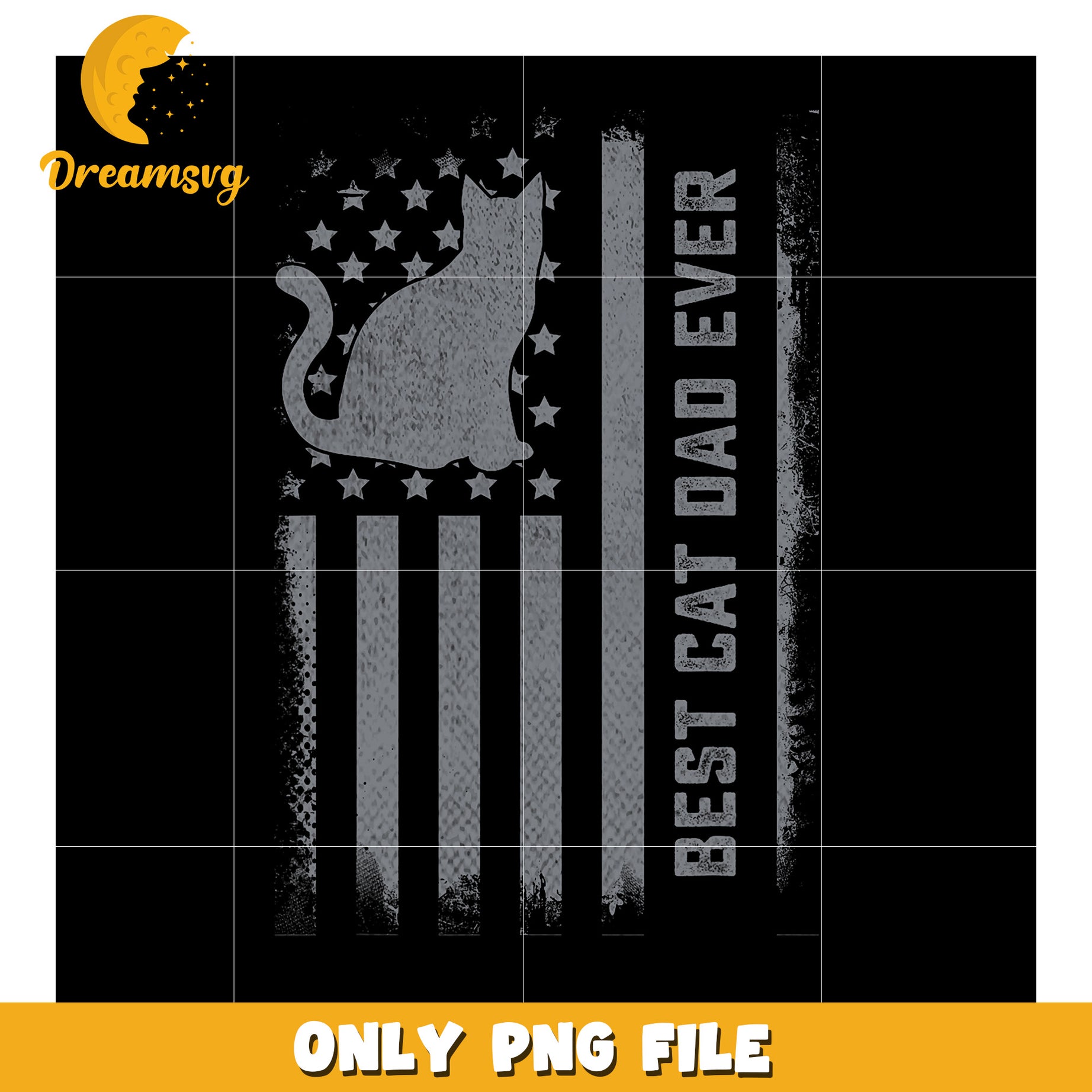 Best Cat Dad Ever PNG Design