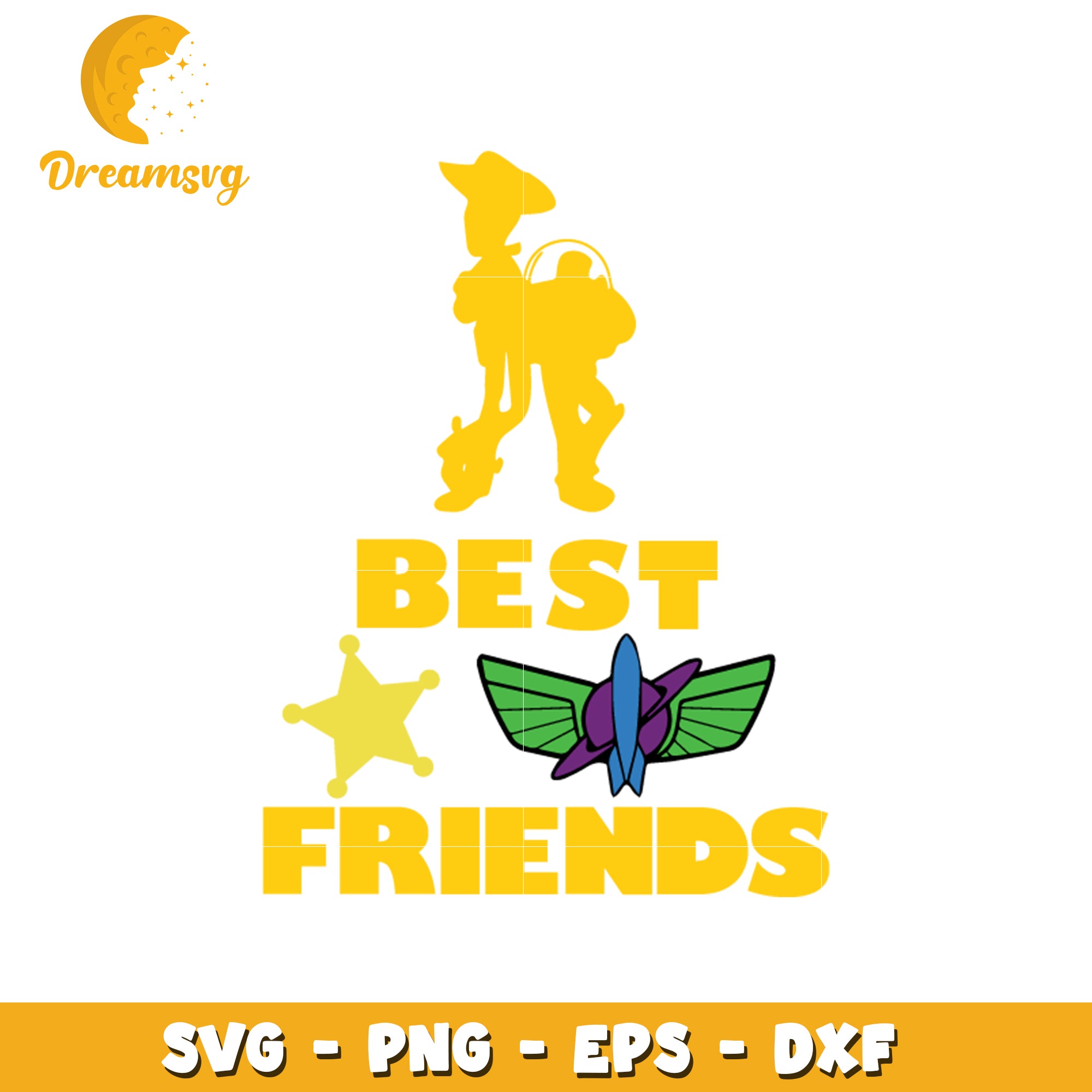 Best Friends SVG Design for Crafting and DIY Projects
