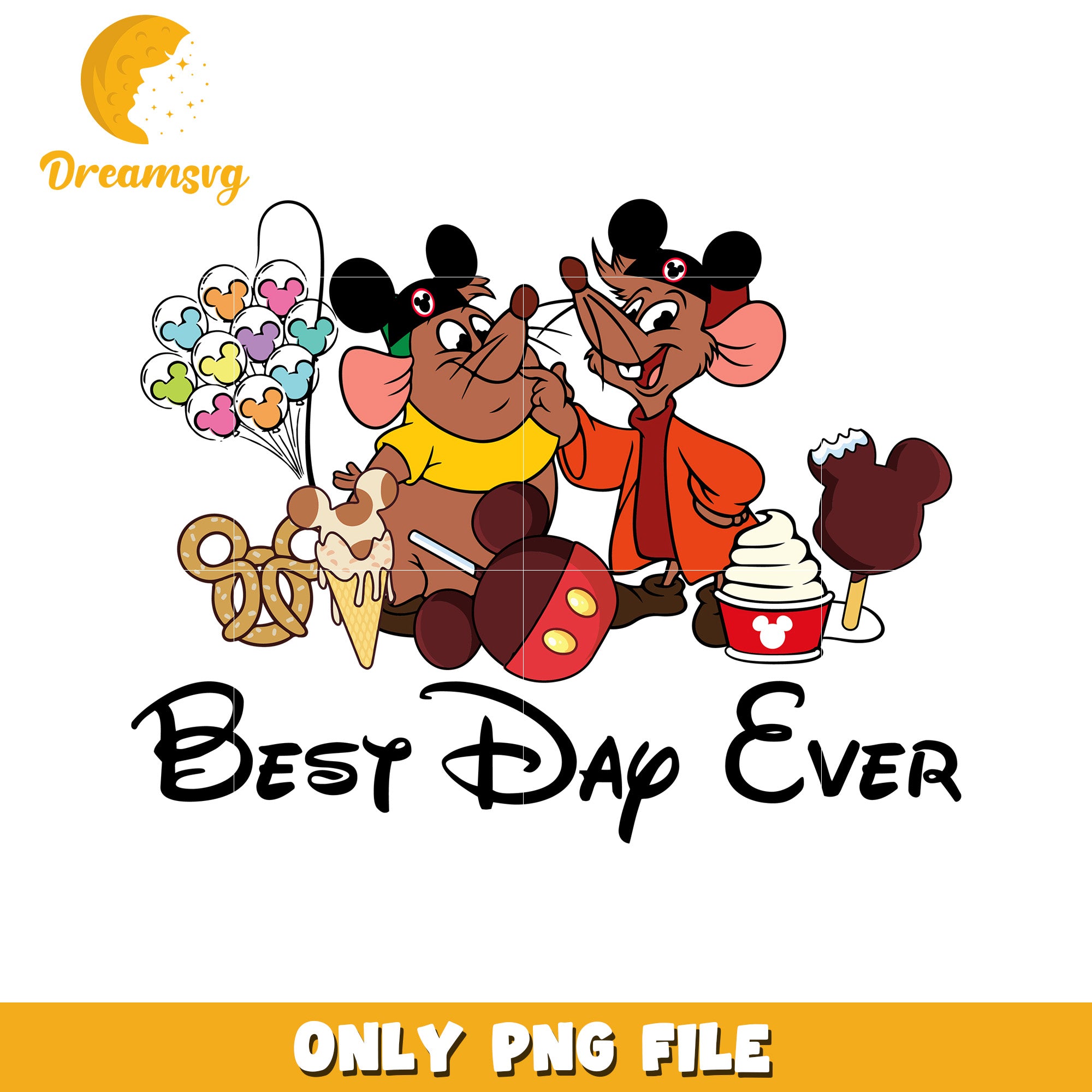 Best day ever mouse png, disney winter joy png, holiday happiness png