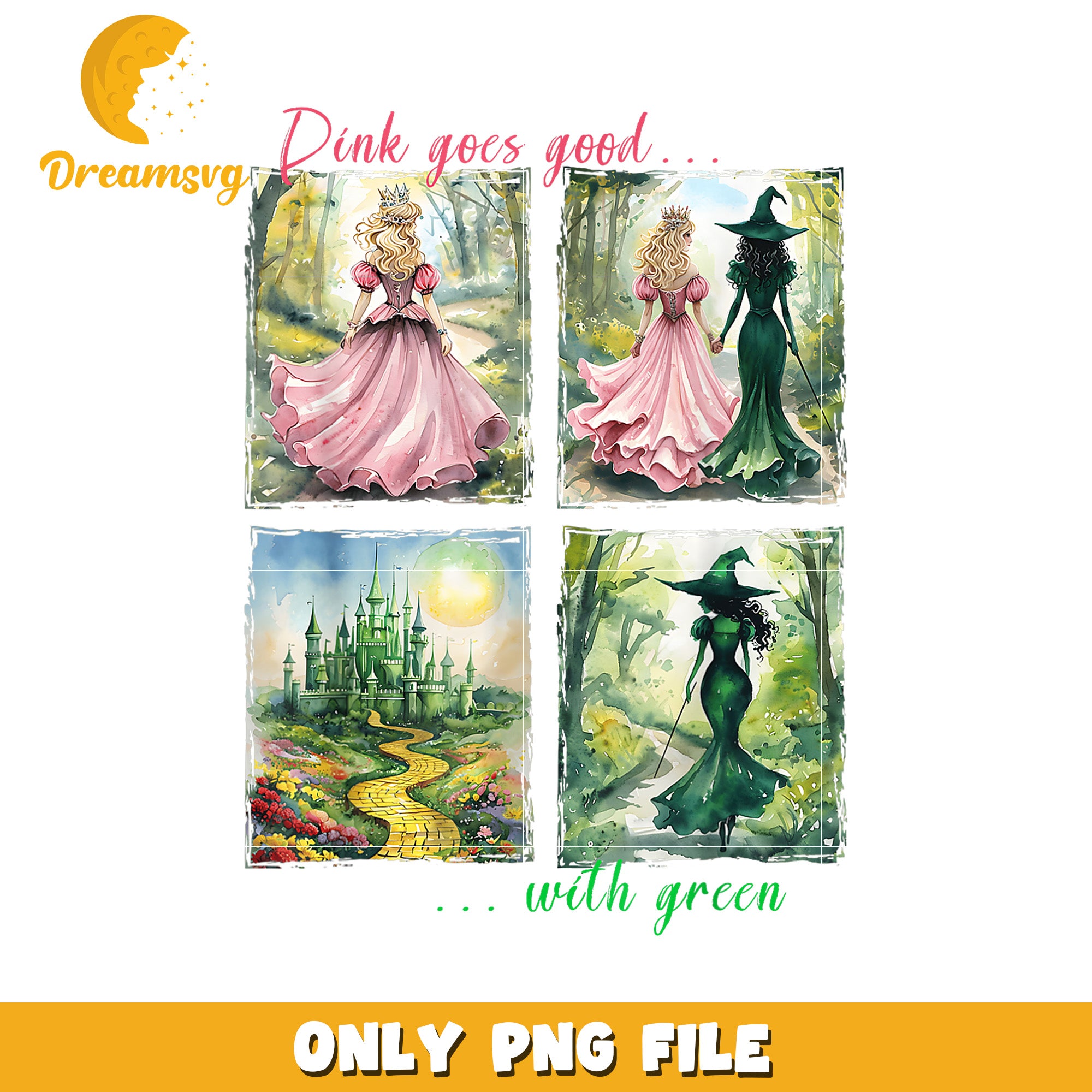 Best friends wicked png, wicked musical png, elphaba witch png