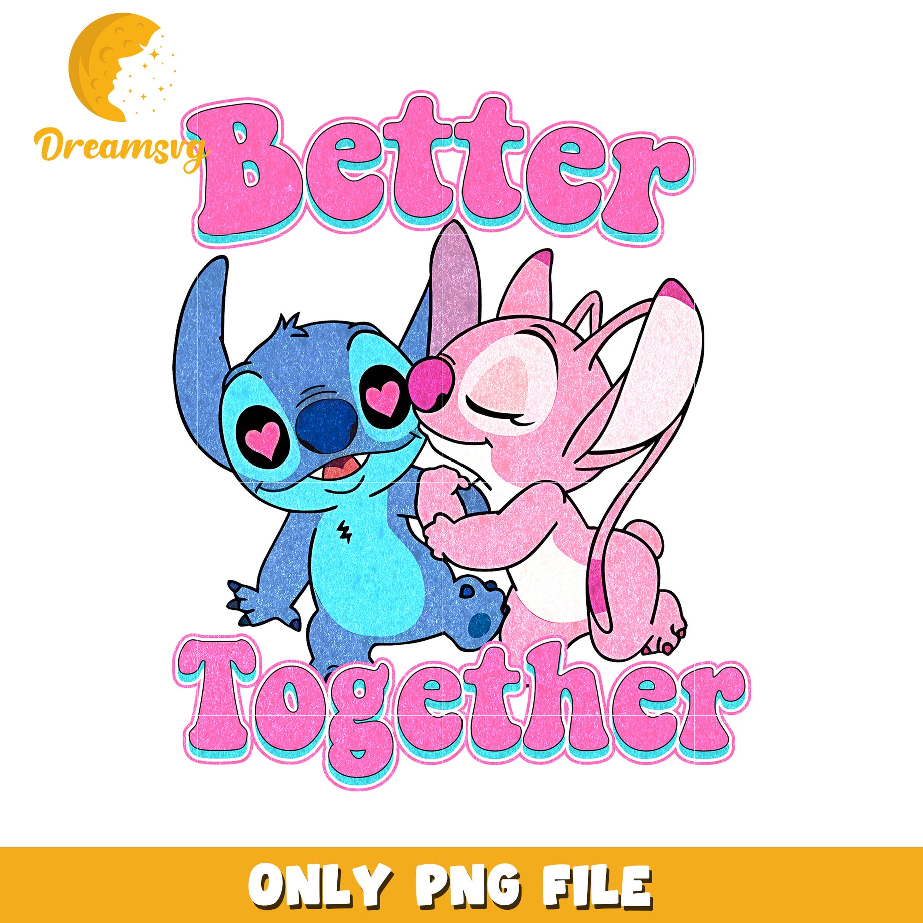 Better Together Cute Cartoon Character PNG Download File