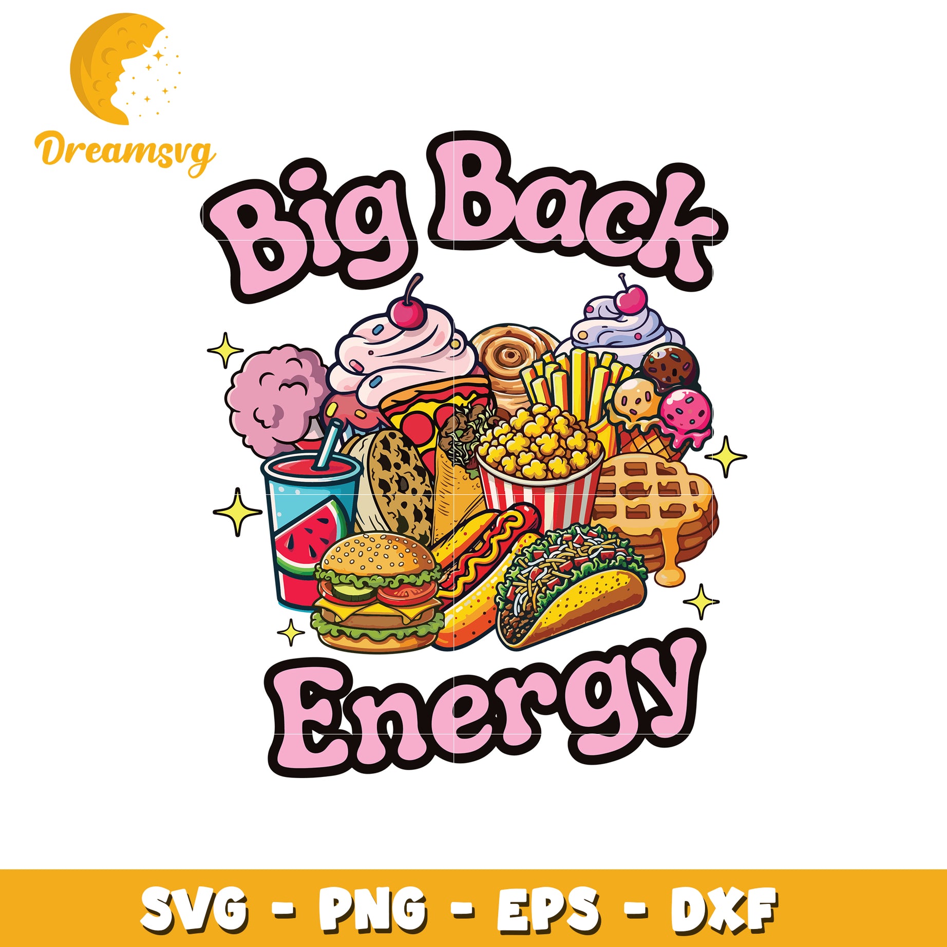 Big Back Energy SVG PNG EPS DXF