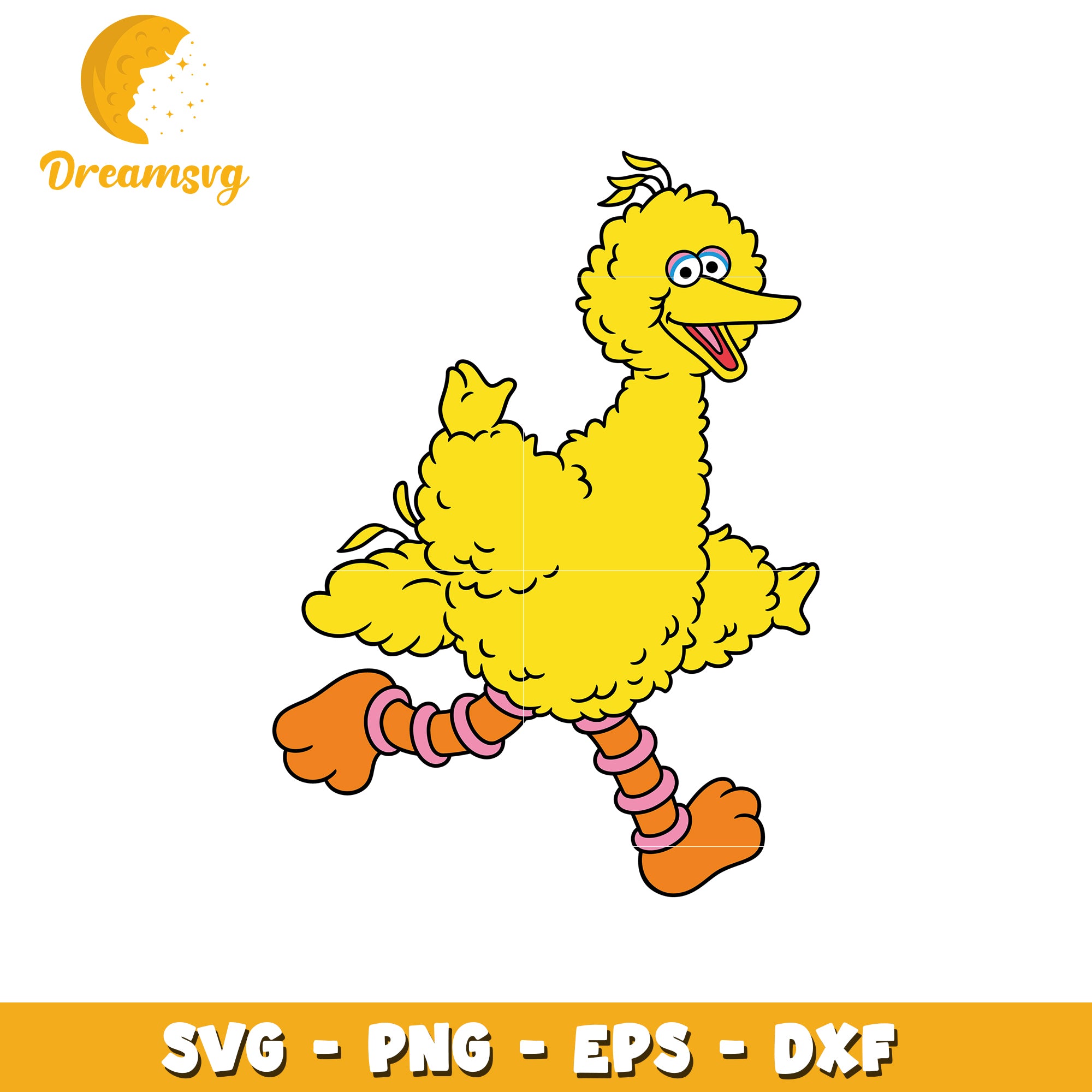 Big Bird SVG Clipart for Cute Crafts and Designs Download Now