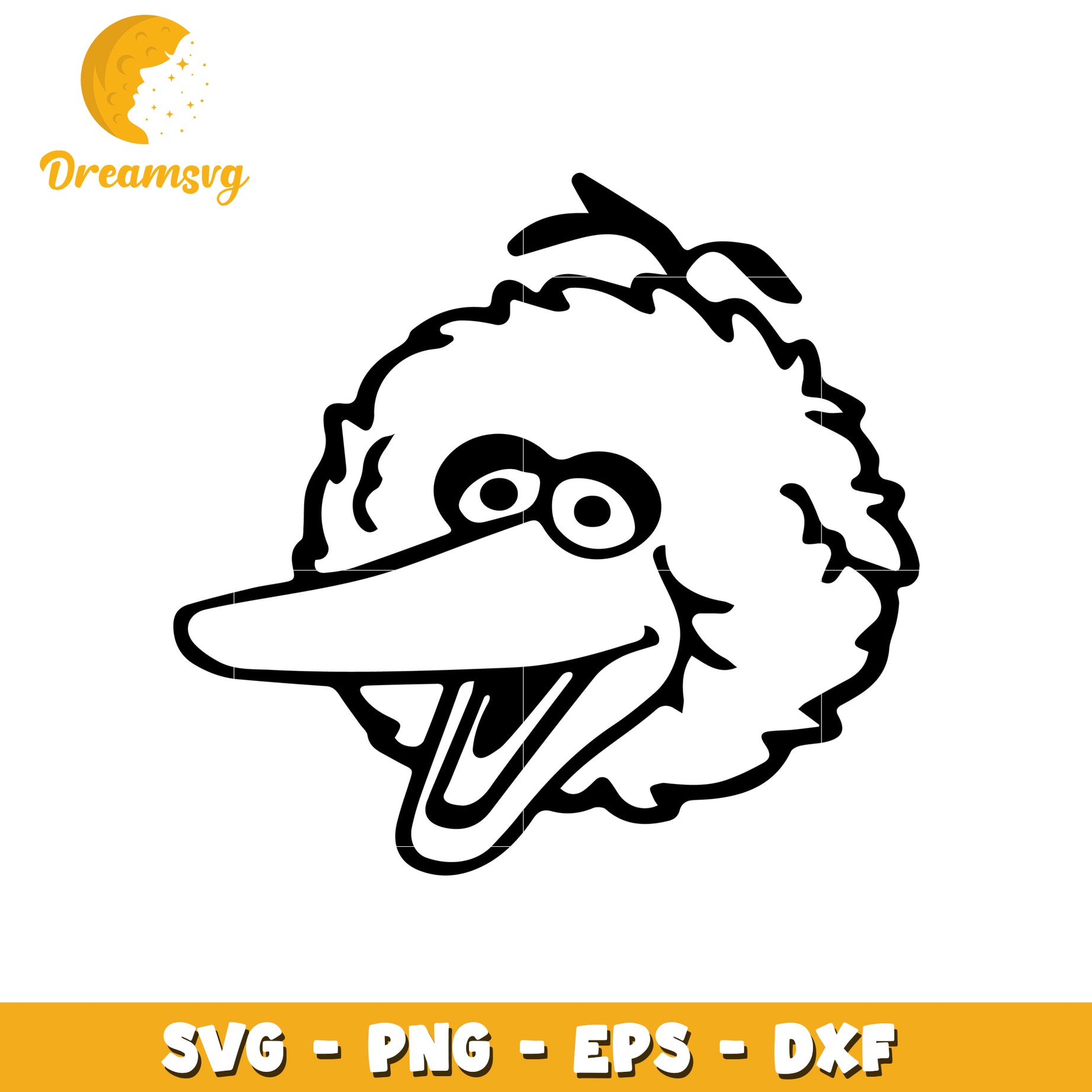 Big Bird SVG Cut File