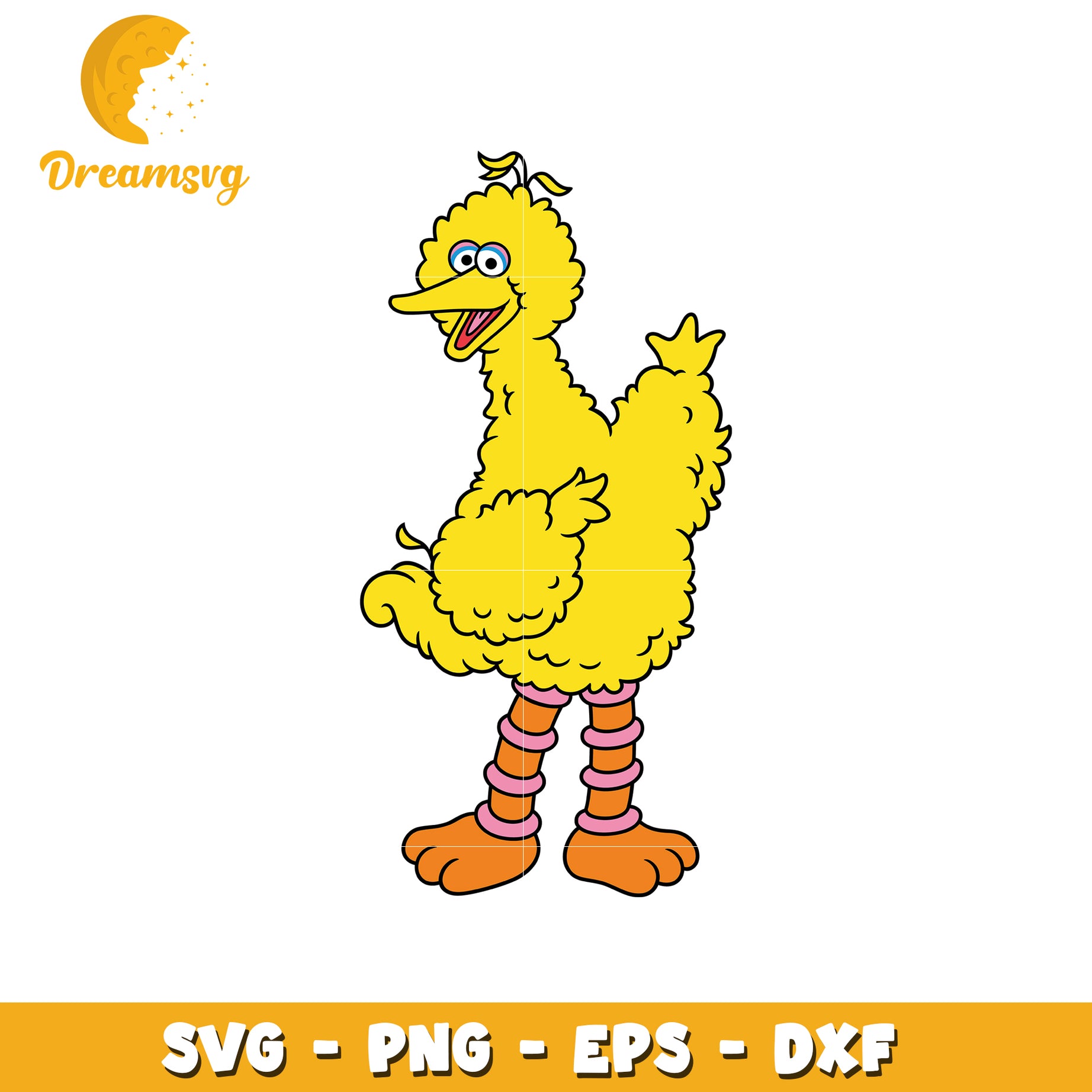 Big Bird SVG Cut File PNG EPS DXF