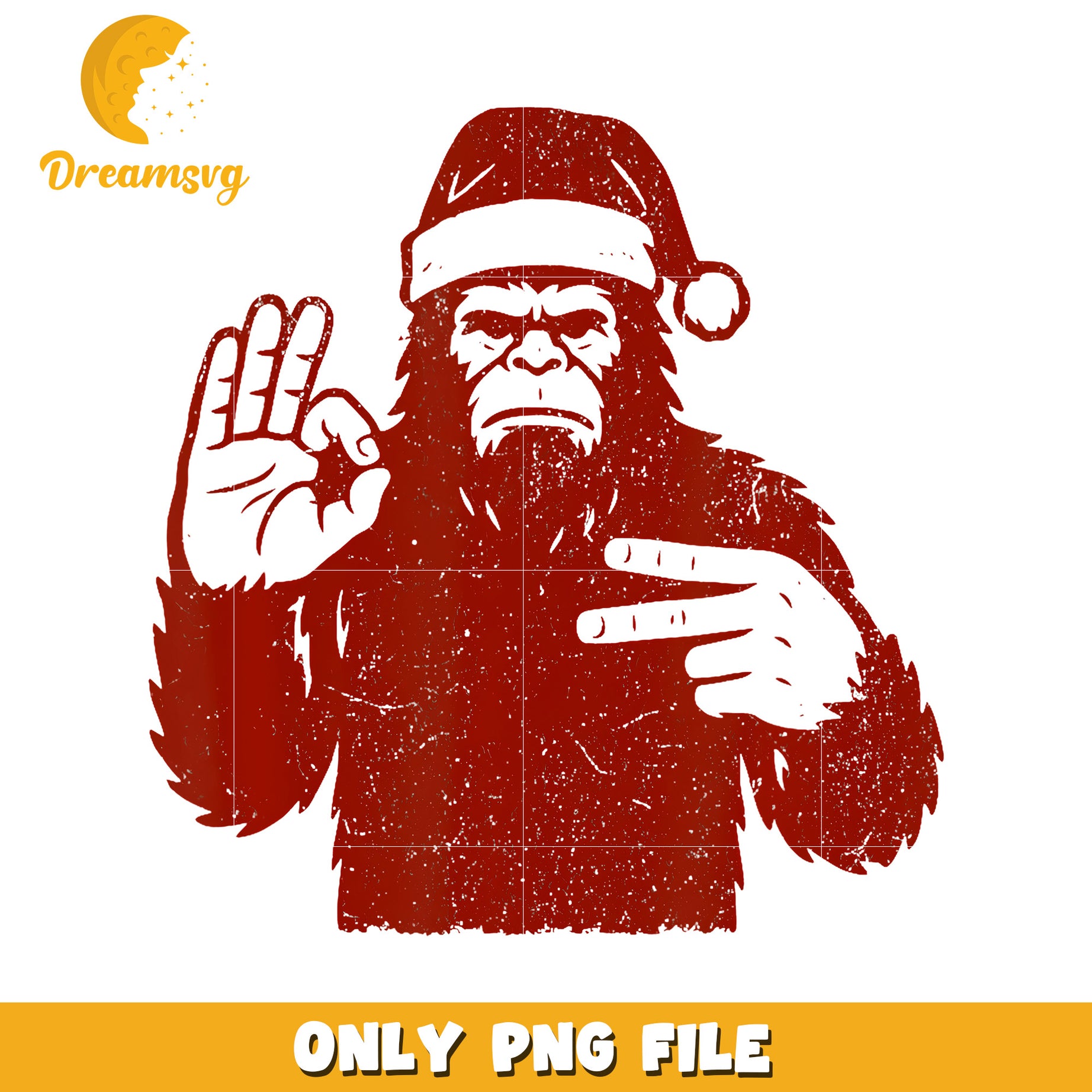 Bigfoot red meme png, american trend png, funny 67 edit png