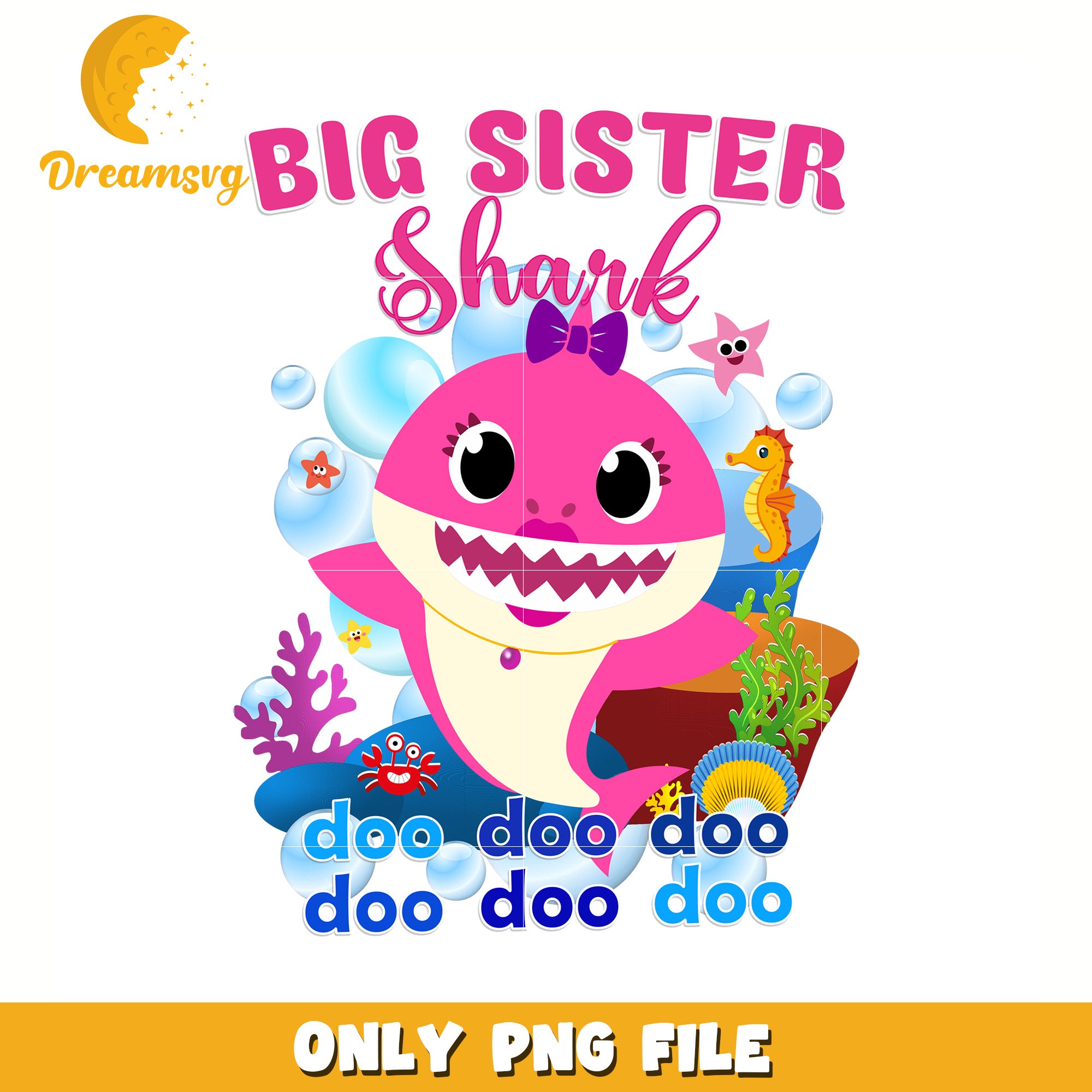 Big sister shark png, baby shark toys png, baby shark song png