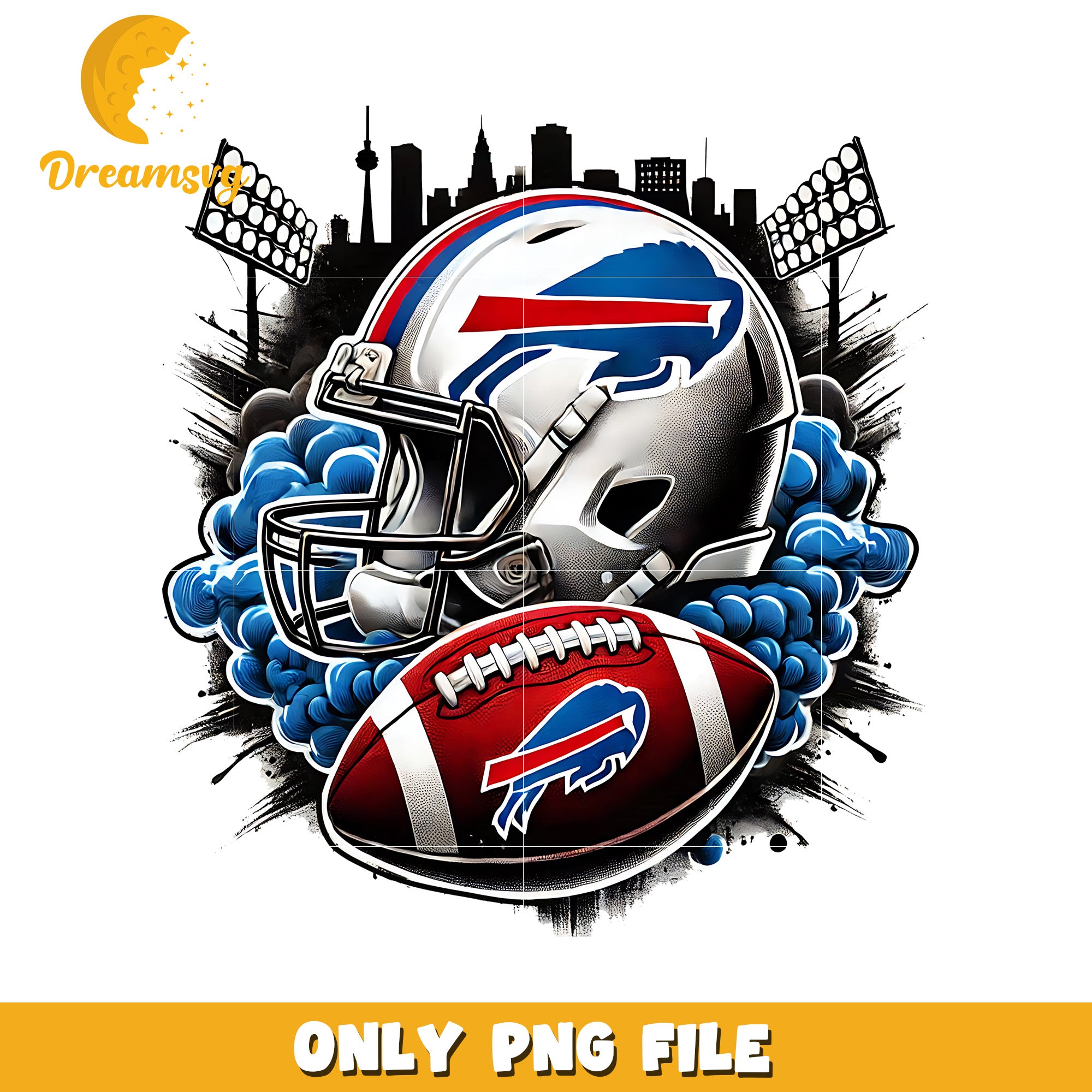 Bills helmet and ball png, nfl mvp png, nfl helmet png
