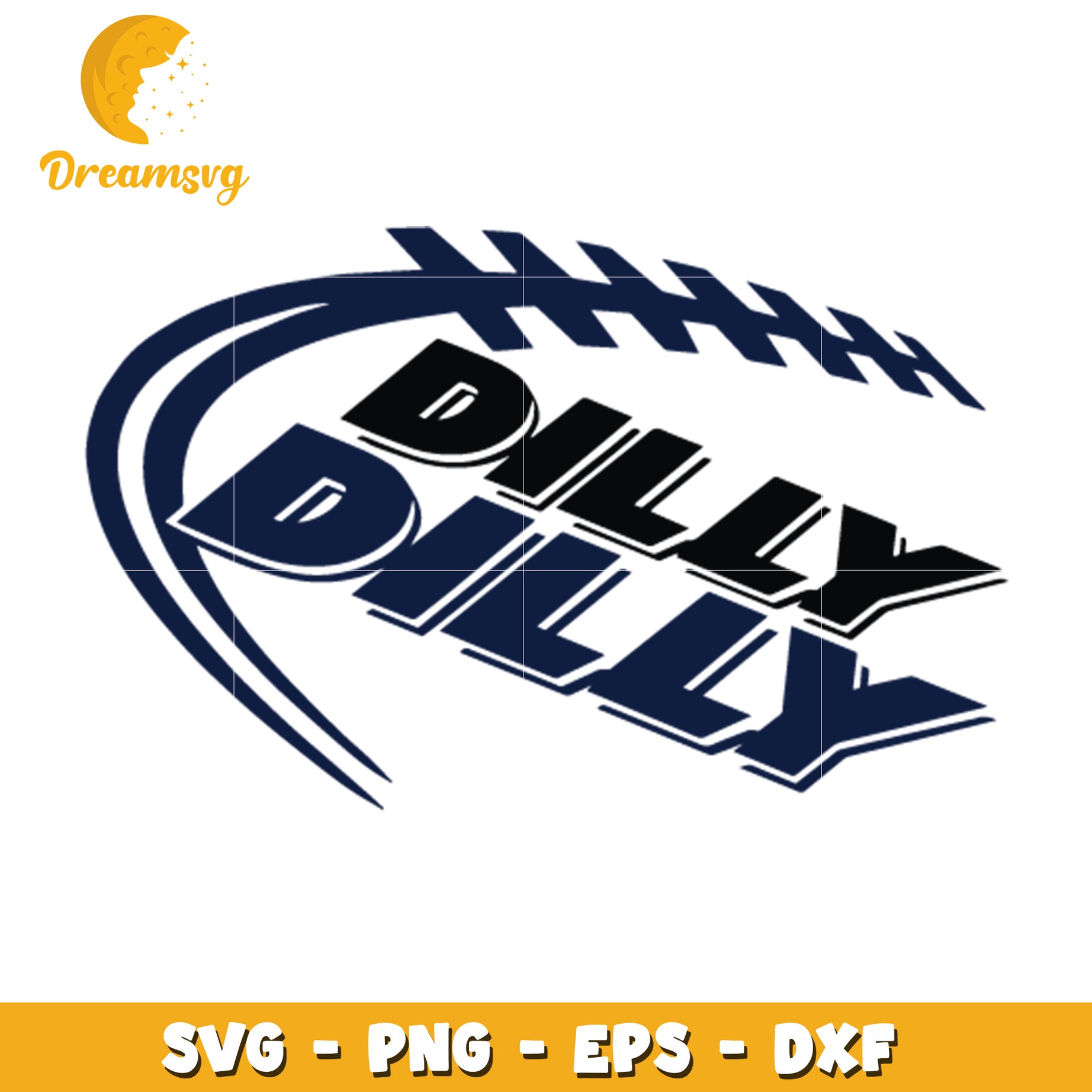 Billy Football SVG Cut File Design