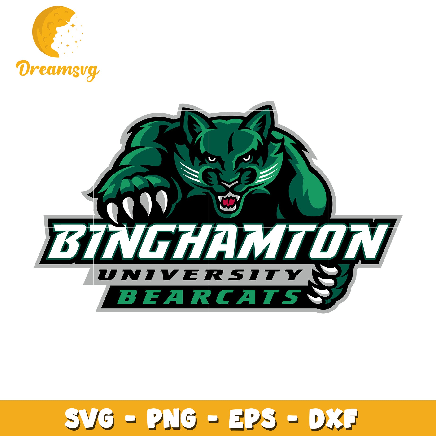 Binghamton University Bearcats SVG Logo Design for Printing Use