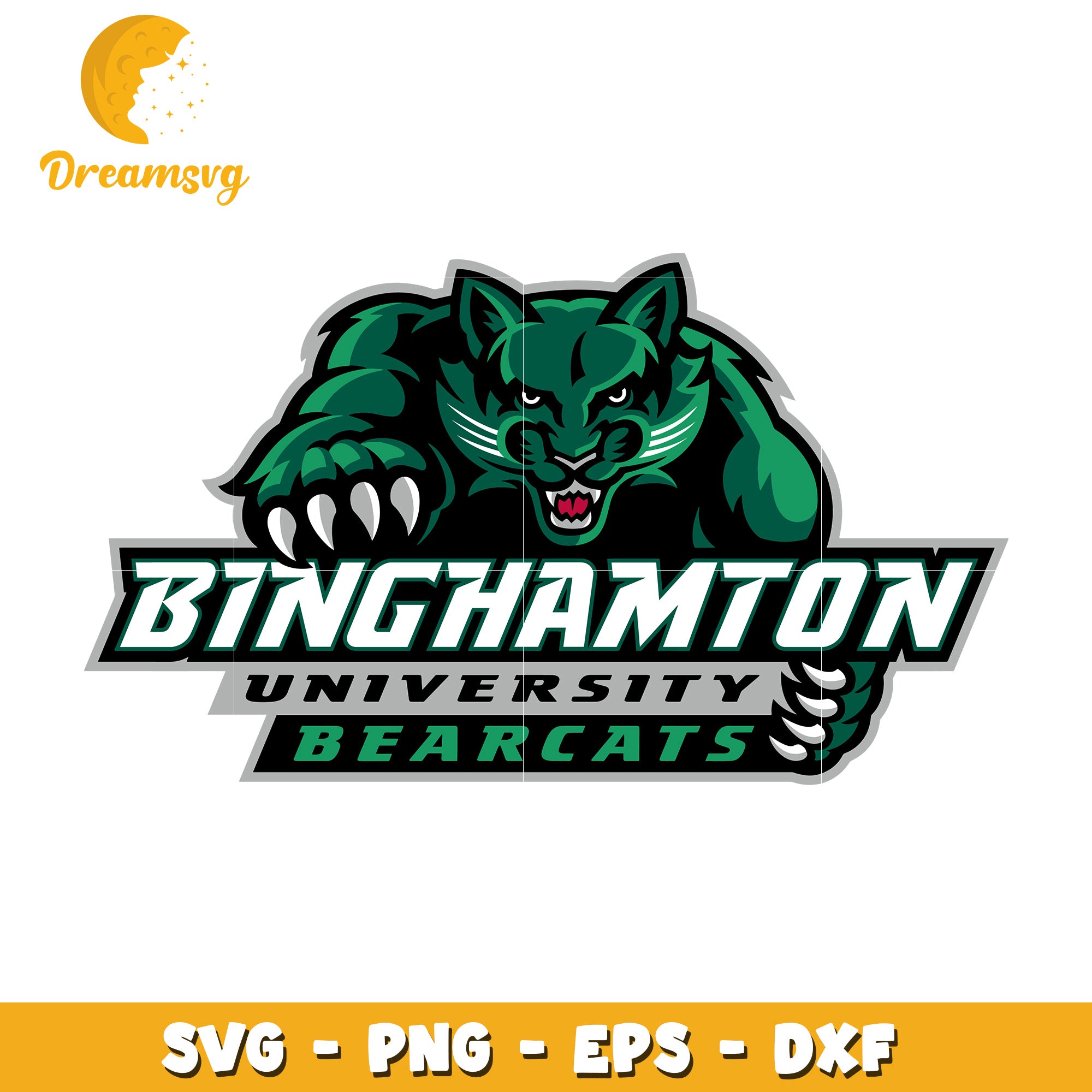 Binghamton University Bearcats SVG Logo Design for Printing Use