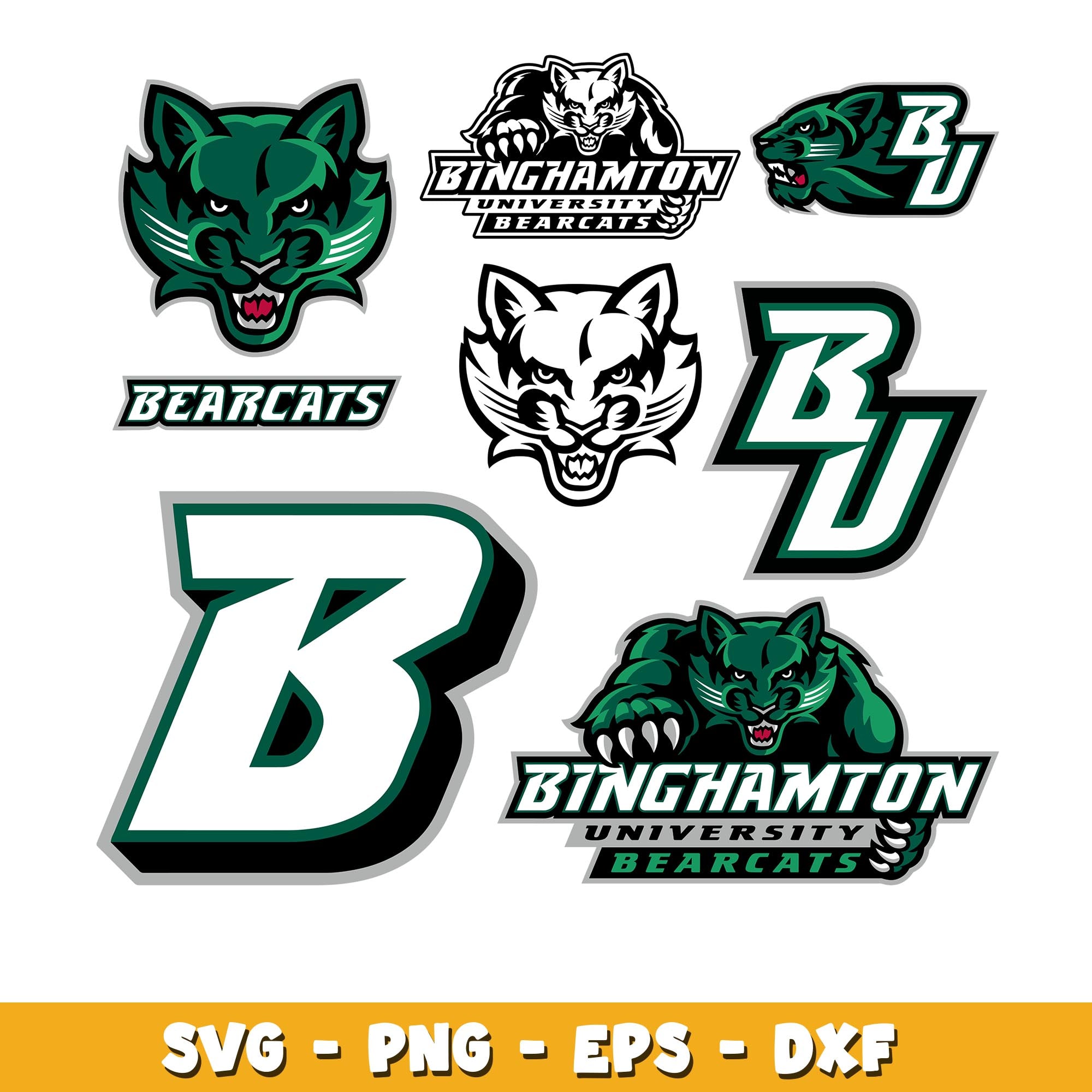 Binghamton Bearcats Bundle svg, Binghamton Bearcats logo svg, ncaa svg ...