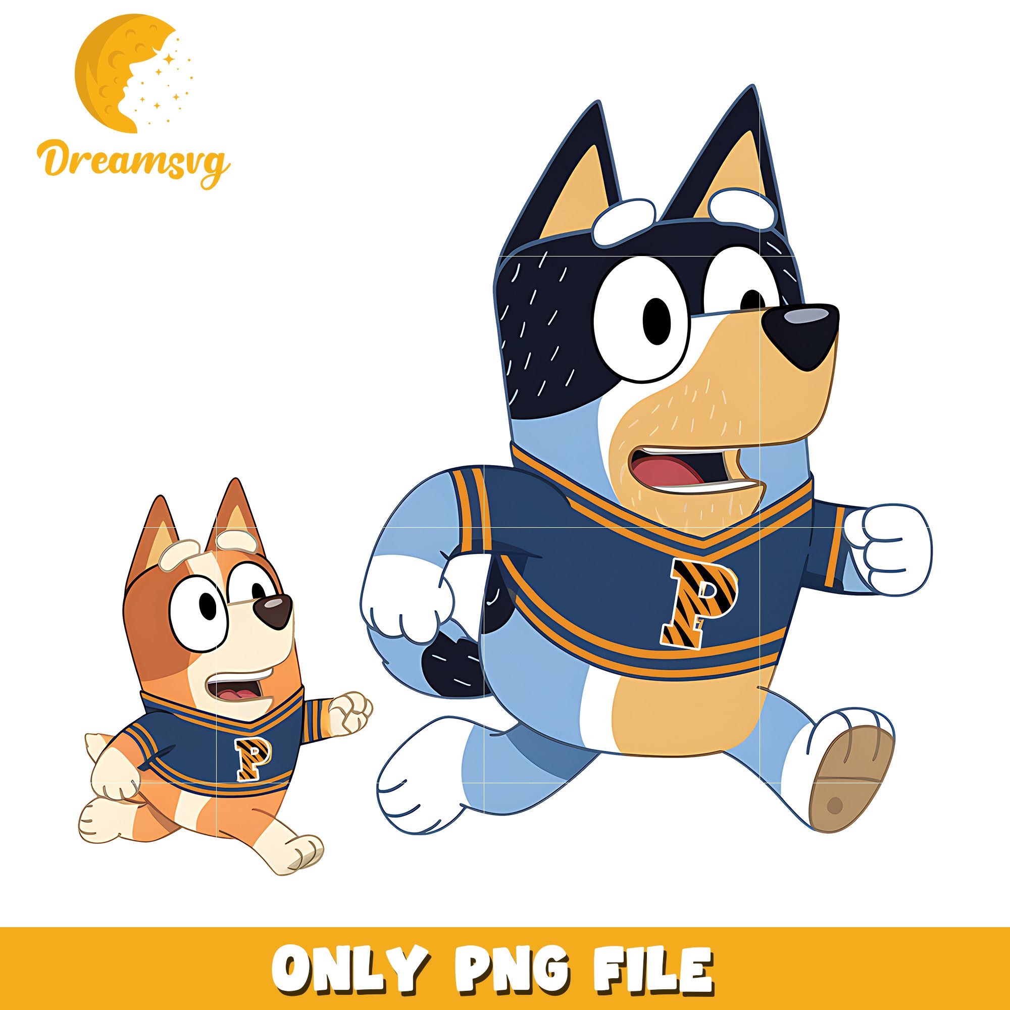 Bingo Bluey Tigers team png, Princeton Tigers png, ncaa png