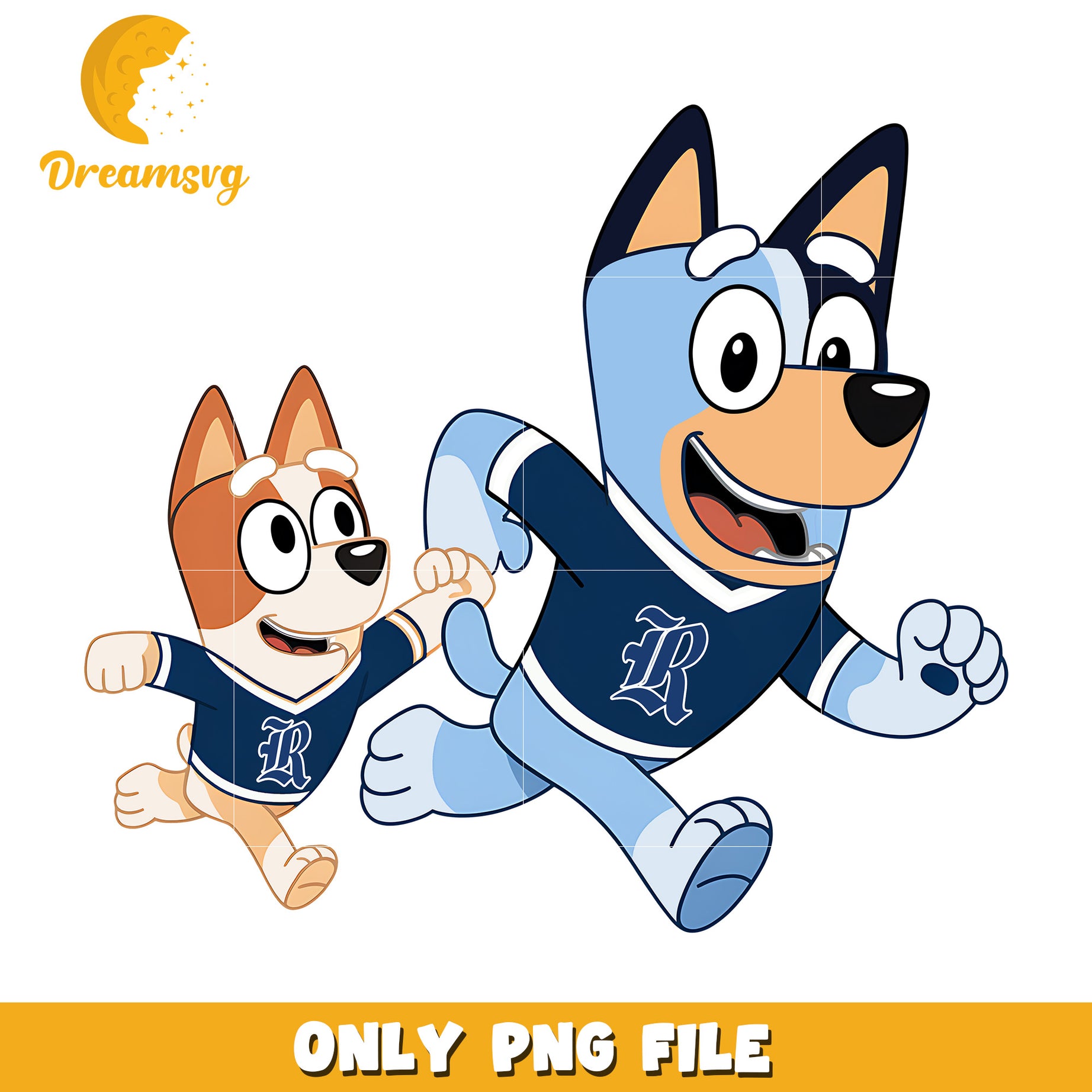 Bingo Bluey cartoon character png, Rice Owls png, ncaa png