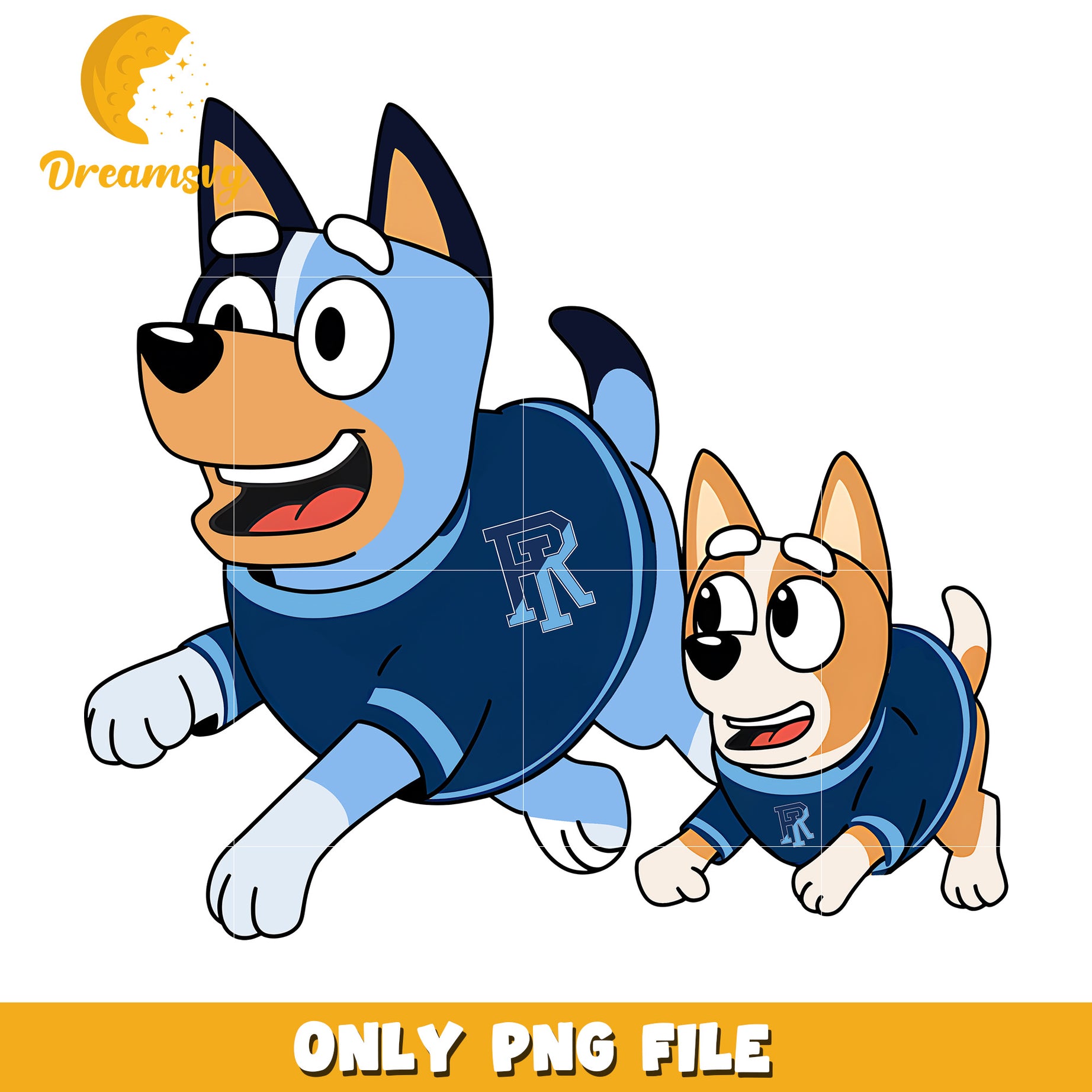 Bingo Bluey cartoon png, Rhode Island Rams png, ncaa png