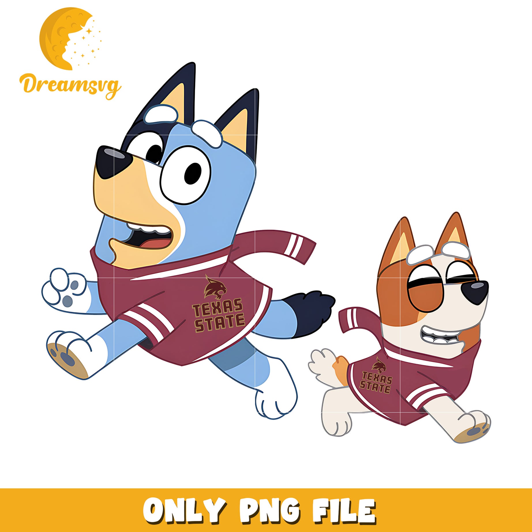 Bingo Bluey cheerleader png, Texas State Bobcats png, ncaa png