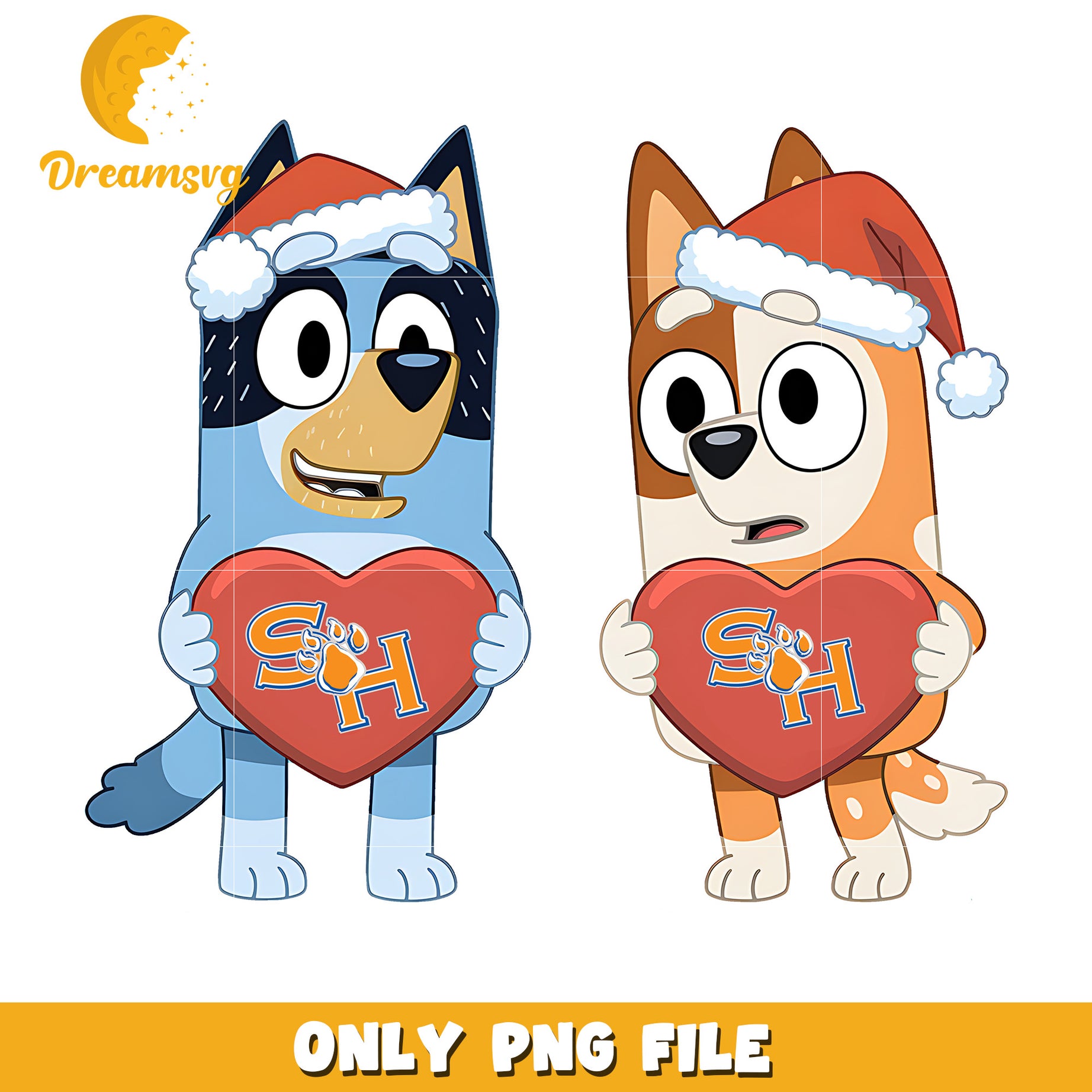 Bingo Bluey love ncaa png, Sam Houston State Bearkats png, ncaa png