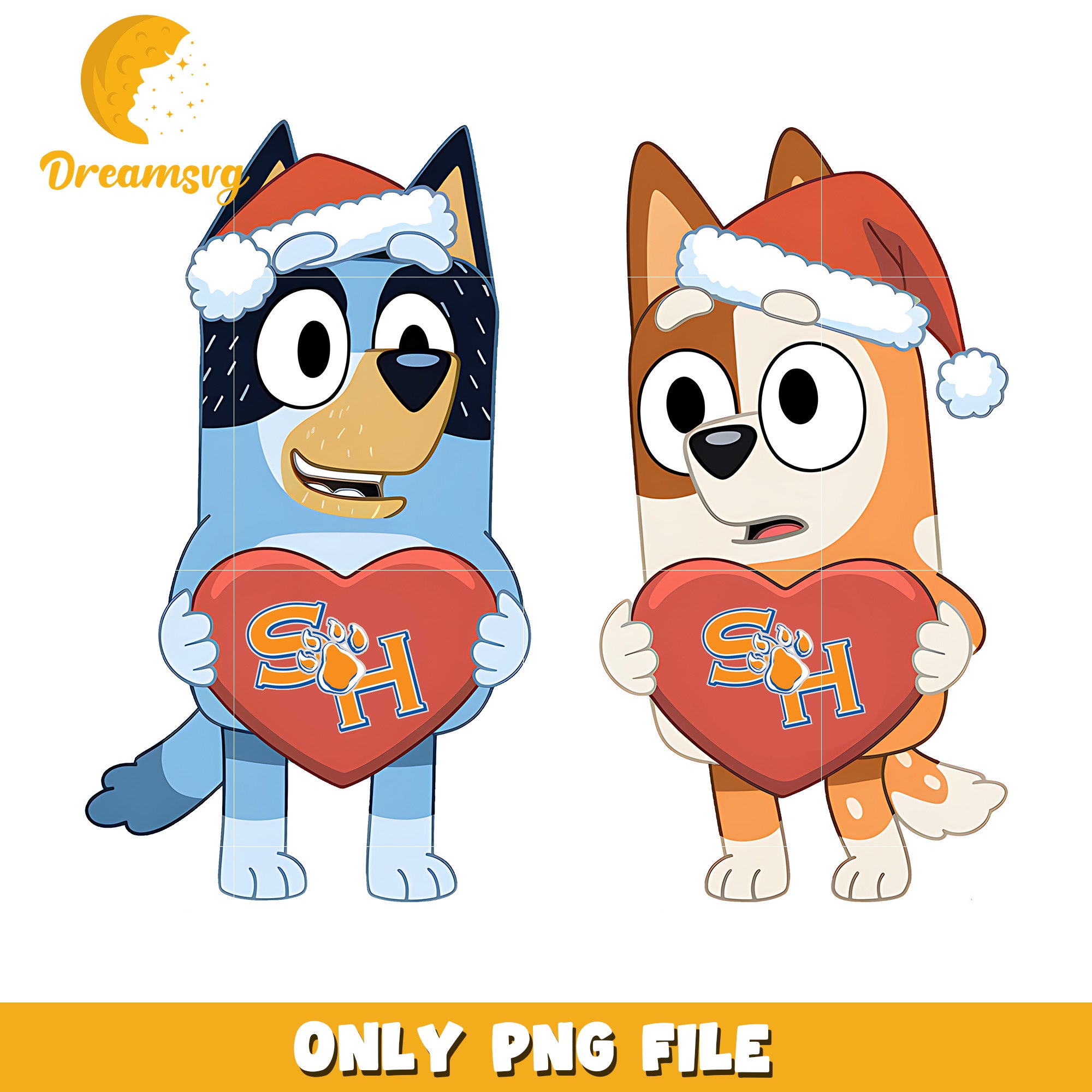 Bingo Bluey love ncaa png, Sam Houston State Bearkats png, ncaa png