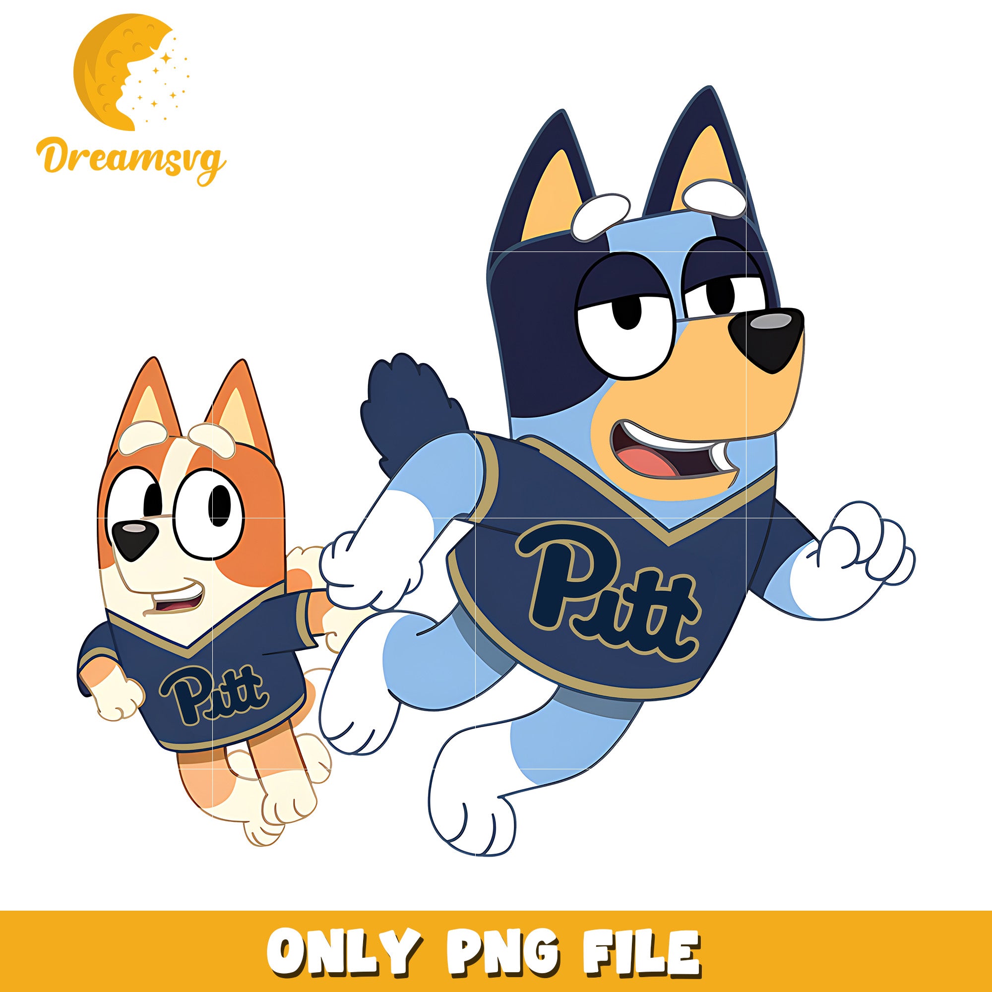 Bingo Bluey ncaa team png, Pittsburgh Panthers png, ncaa png