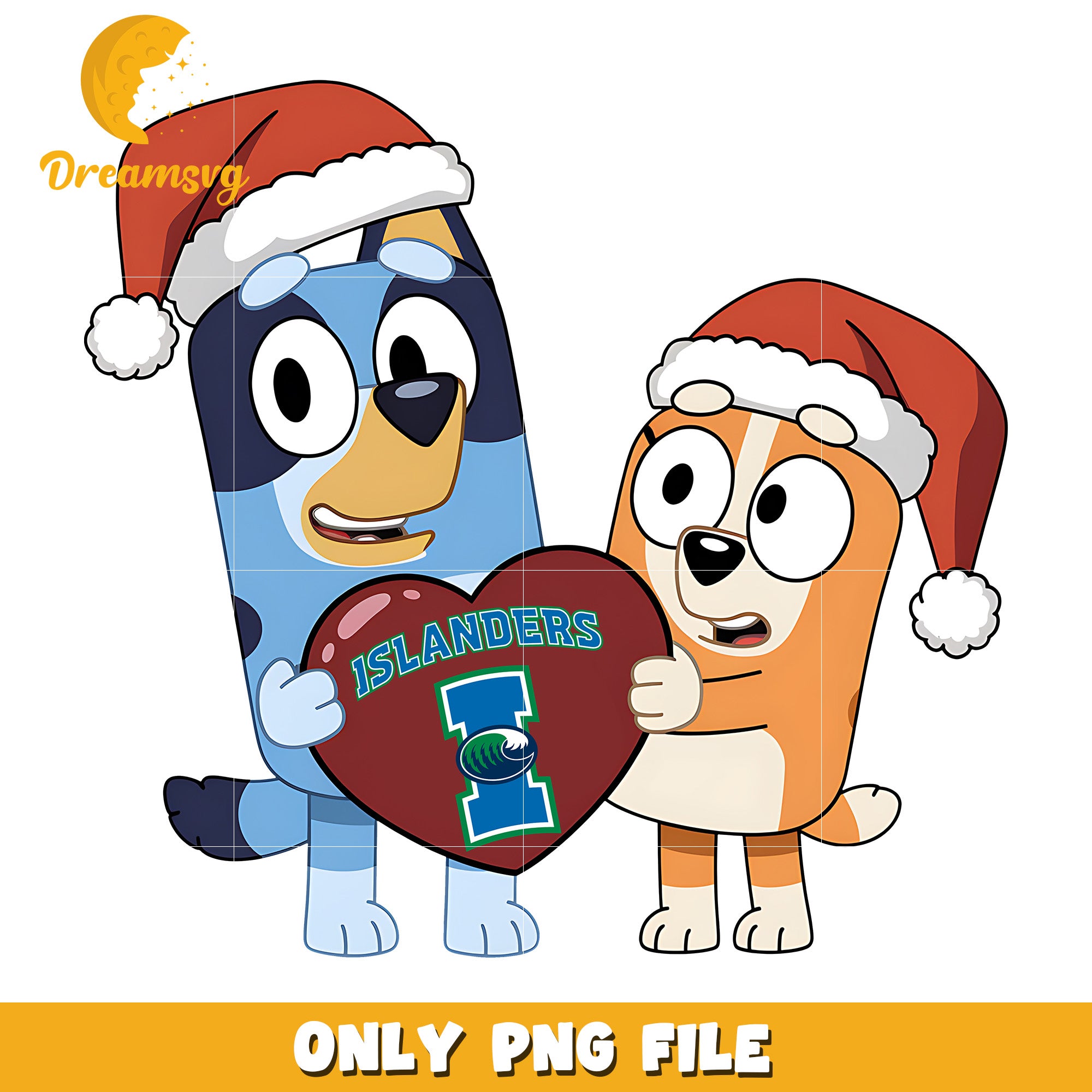 Bingo Bluey santa hat png, Texas A&M CC Islanders png, ncaa png