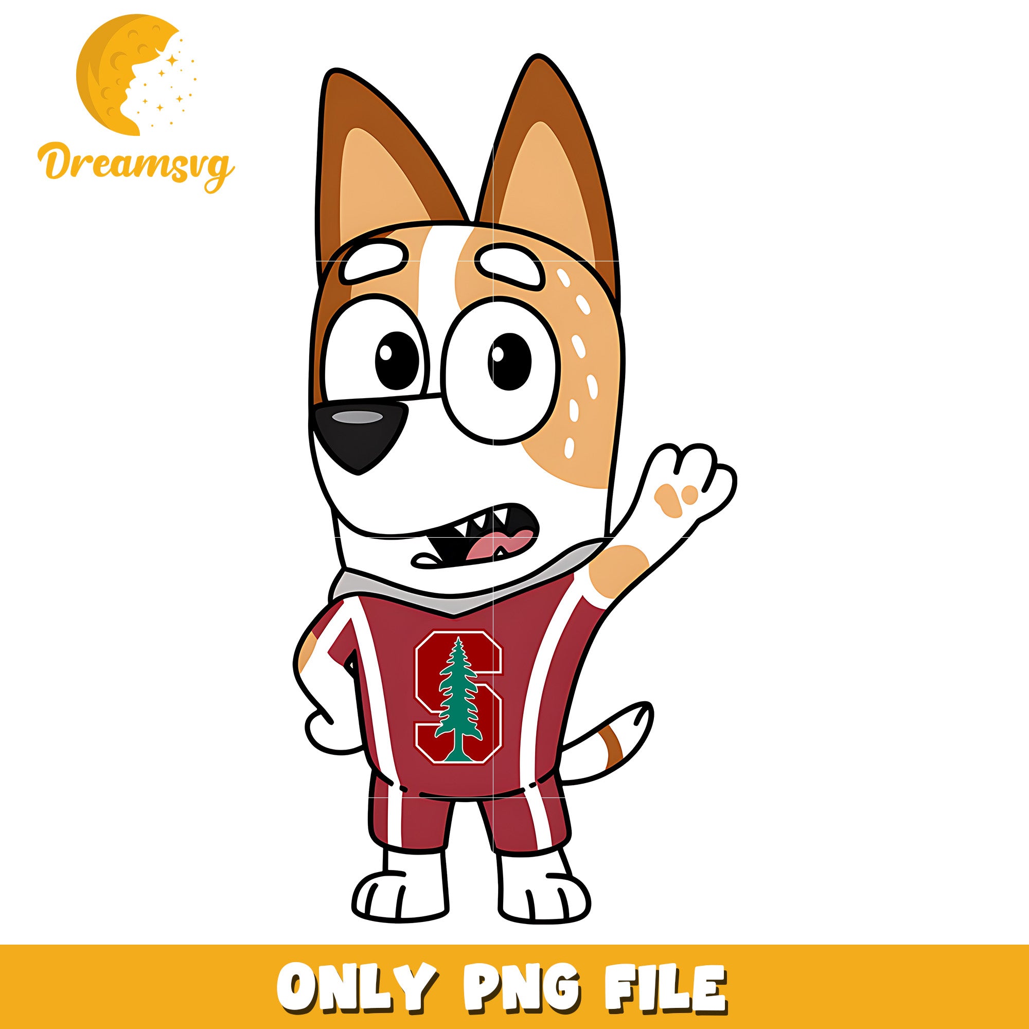 Bingo character love ncaa png, Stanford Cardinal png, ncaa png