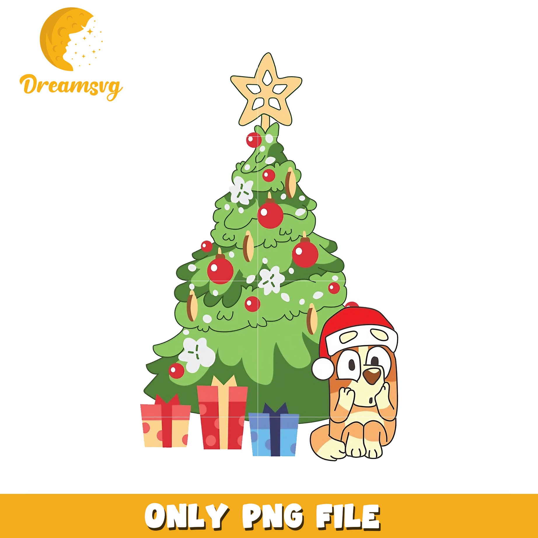 Bingo christmas tree png, bluey videos​ png, bingo bluey​ png