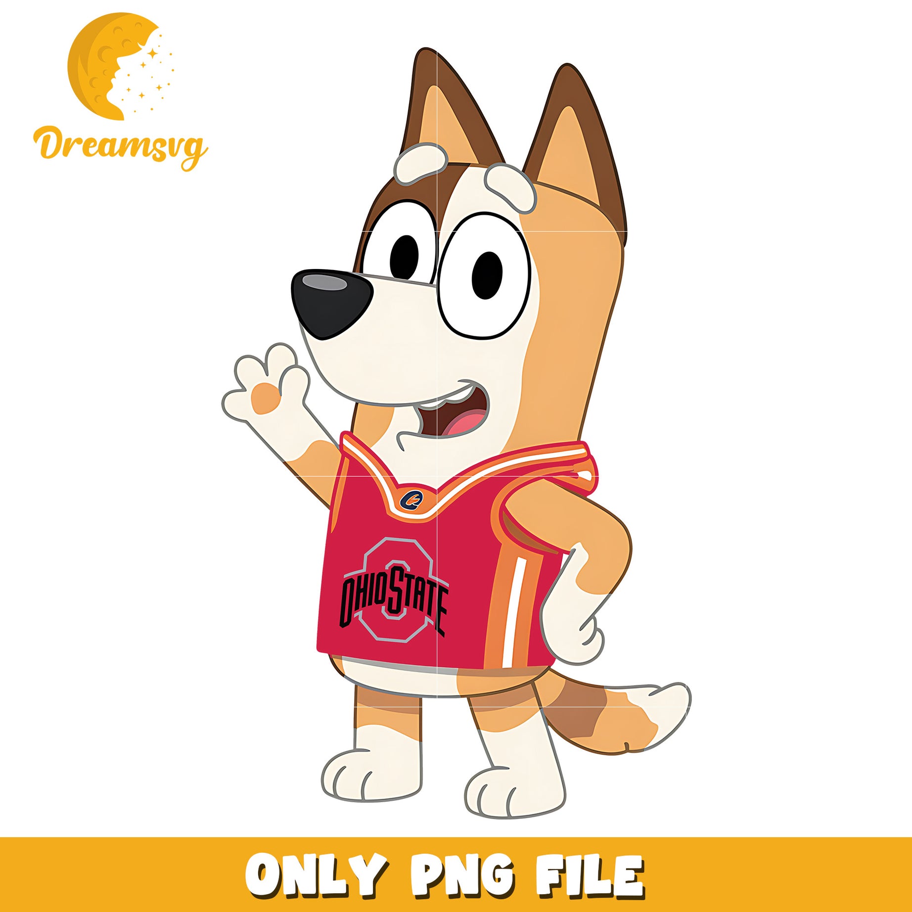 Bingo dog chearleader png, Ohio State Buckeyes png, ncaa png