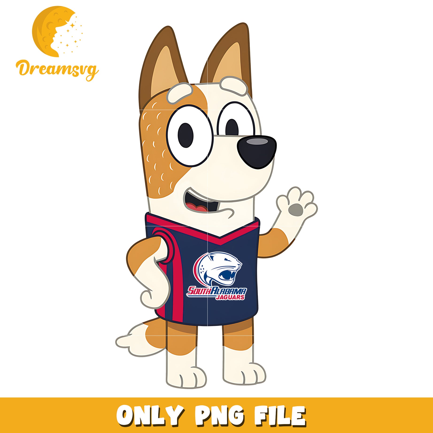 Bingo dog ncaa cheerleader png, South Alabama Jaguars png, ncaa png