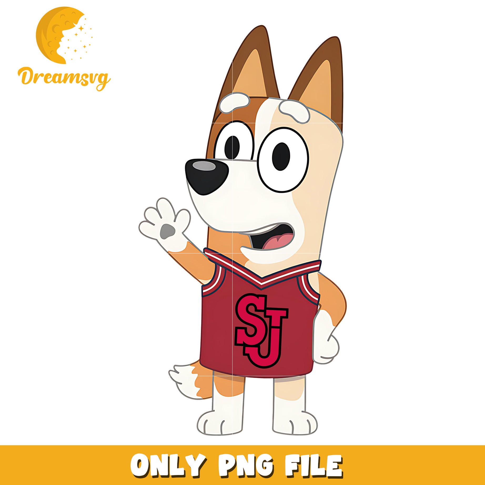 Bingo dog ncaa fan png, St John's Red Storm png, ncaa png