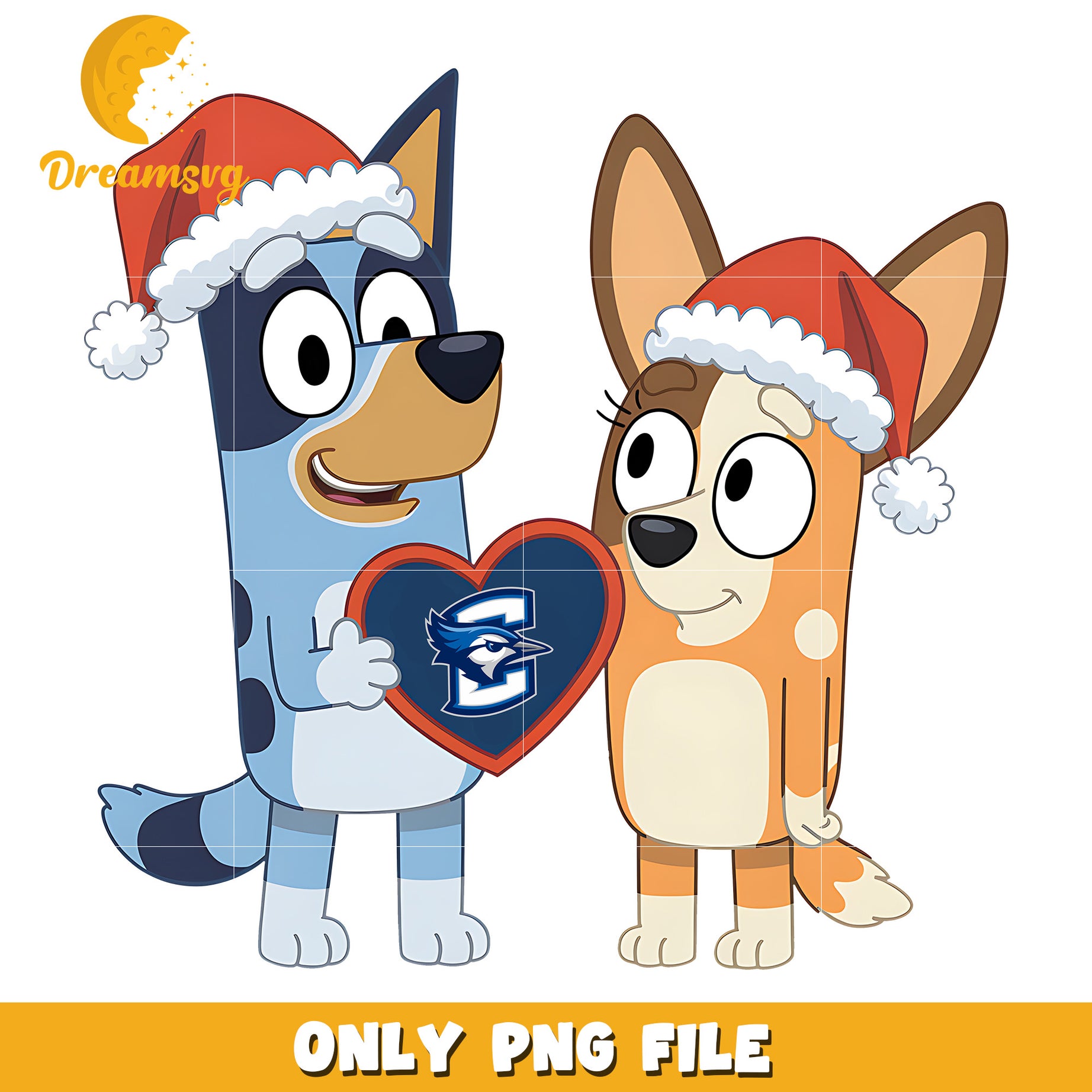 Bingo logo heart design png, Creighton Bluejays png, ncaa png