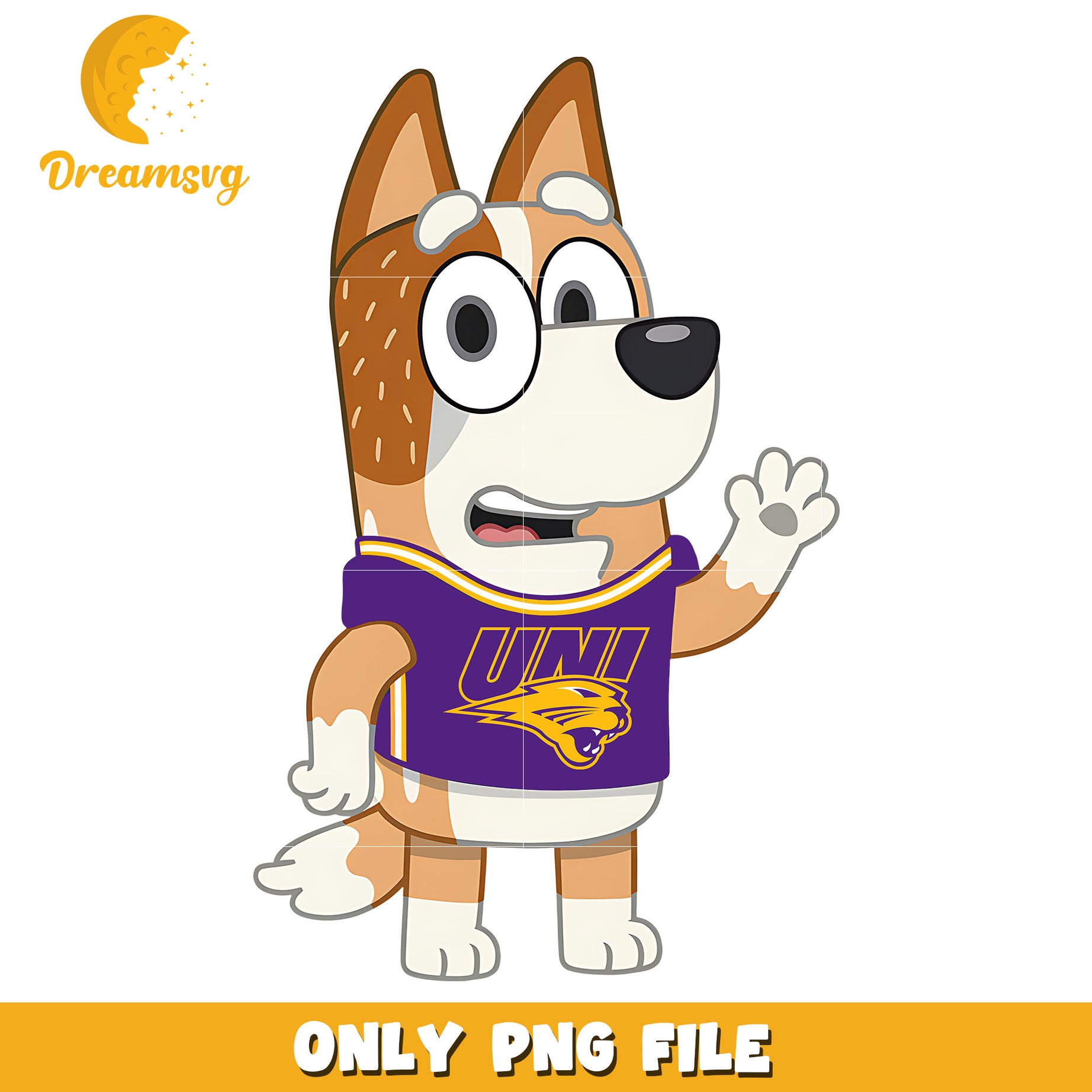 Bingo mom Panthers fan png, Northern Iowa Panthers png, ncaa png