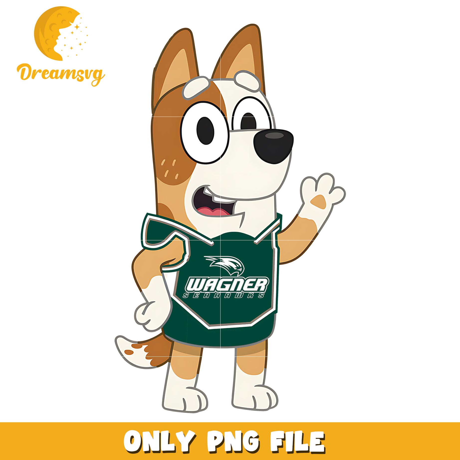 Bingo mom logo ncaa png, Wagner Seahawks png, ncaa png
