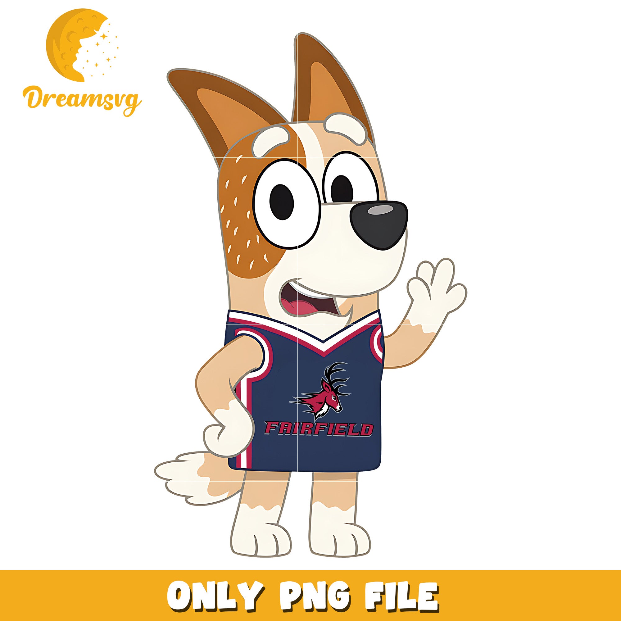 Bingo mom logo ncaa team png, Fairfield Stags png, ncaa png