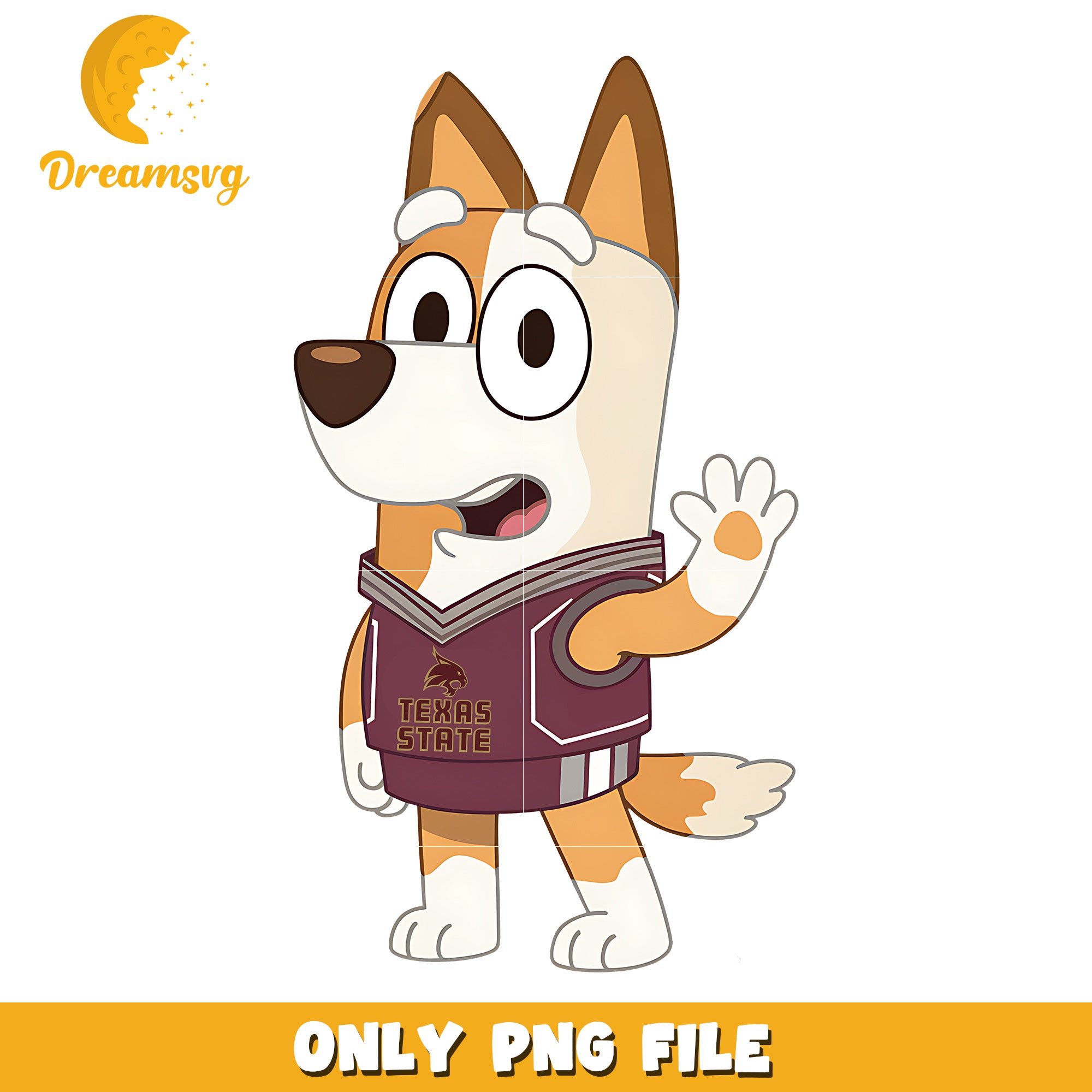 Bingo ncaa cheerleader png, Texas State Bobcats png, ncaa png