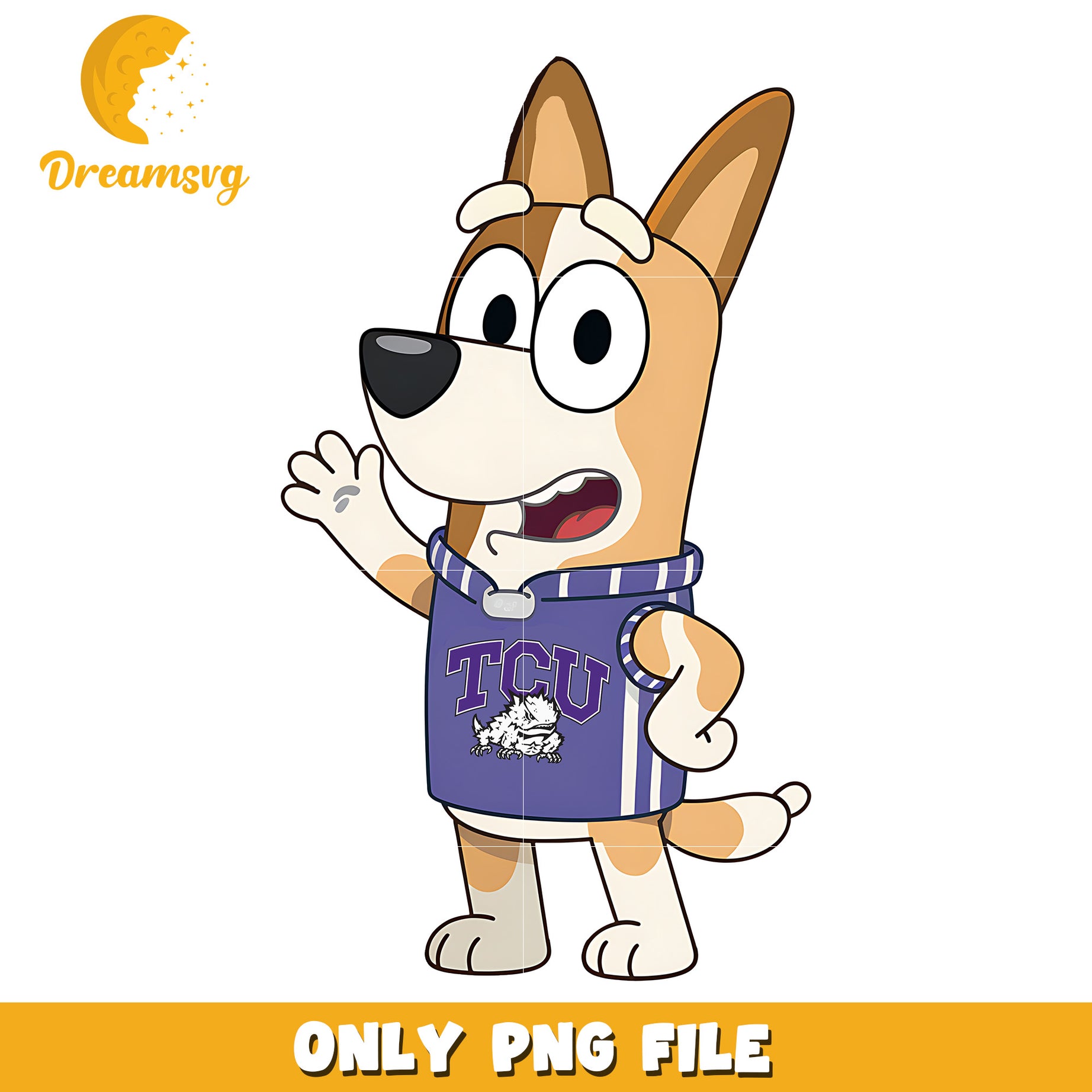 Bingo ncaa team shirt png, TCU Horned Frogs png, ncaa png