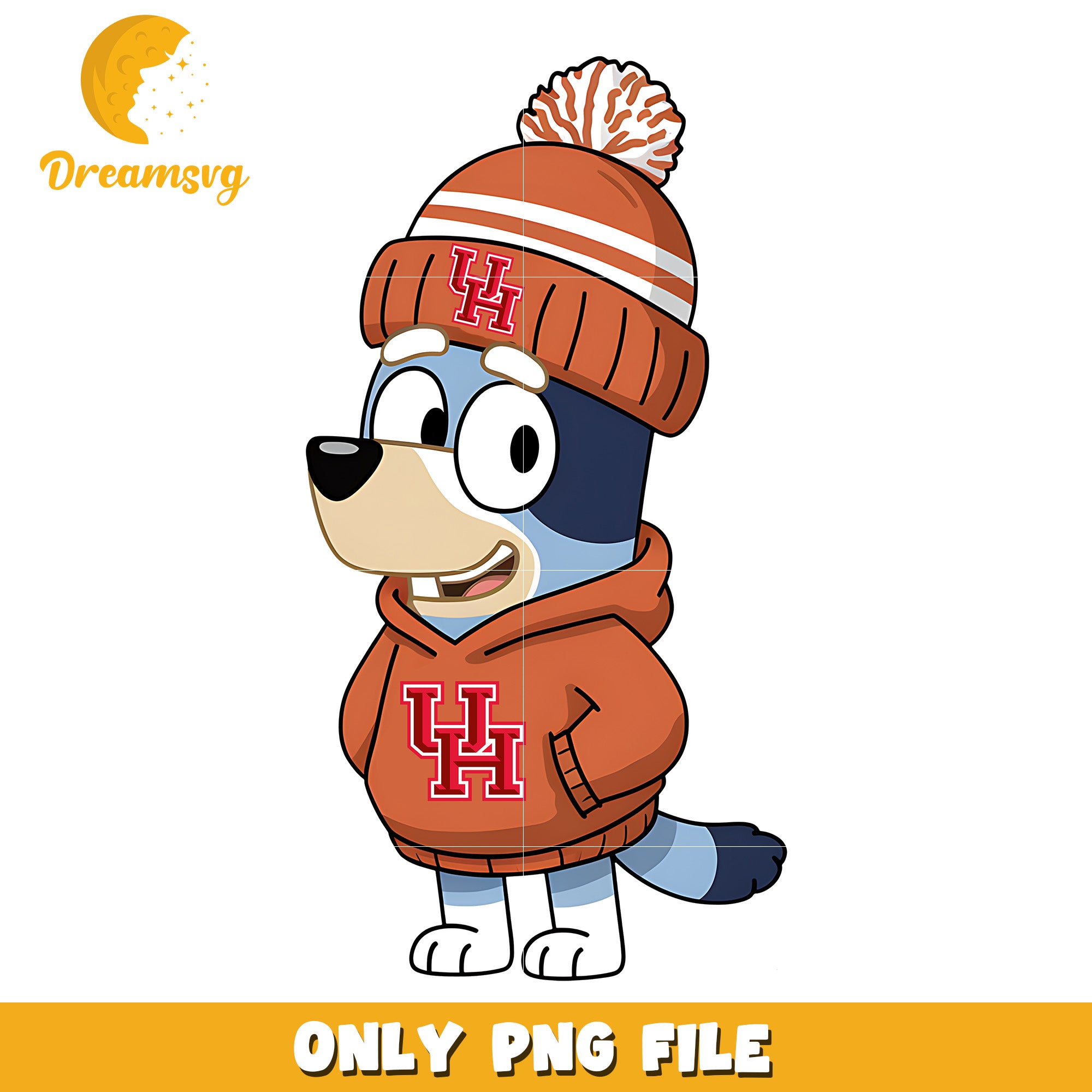 Bingo on winter day png, Houston Cougars png, ncaa png