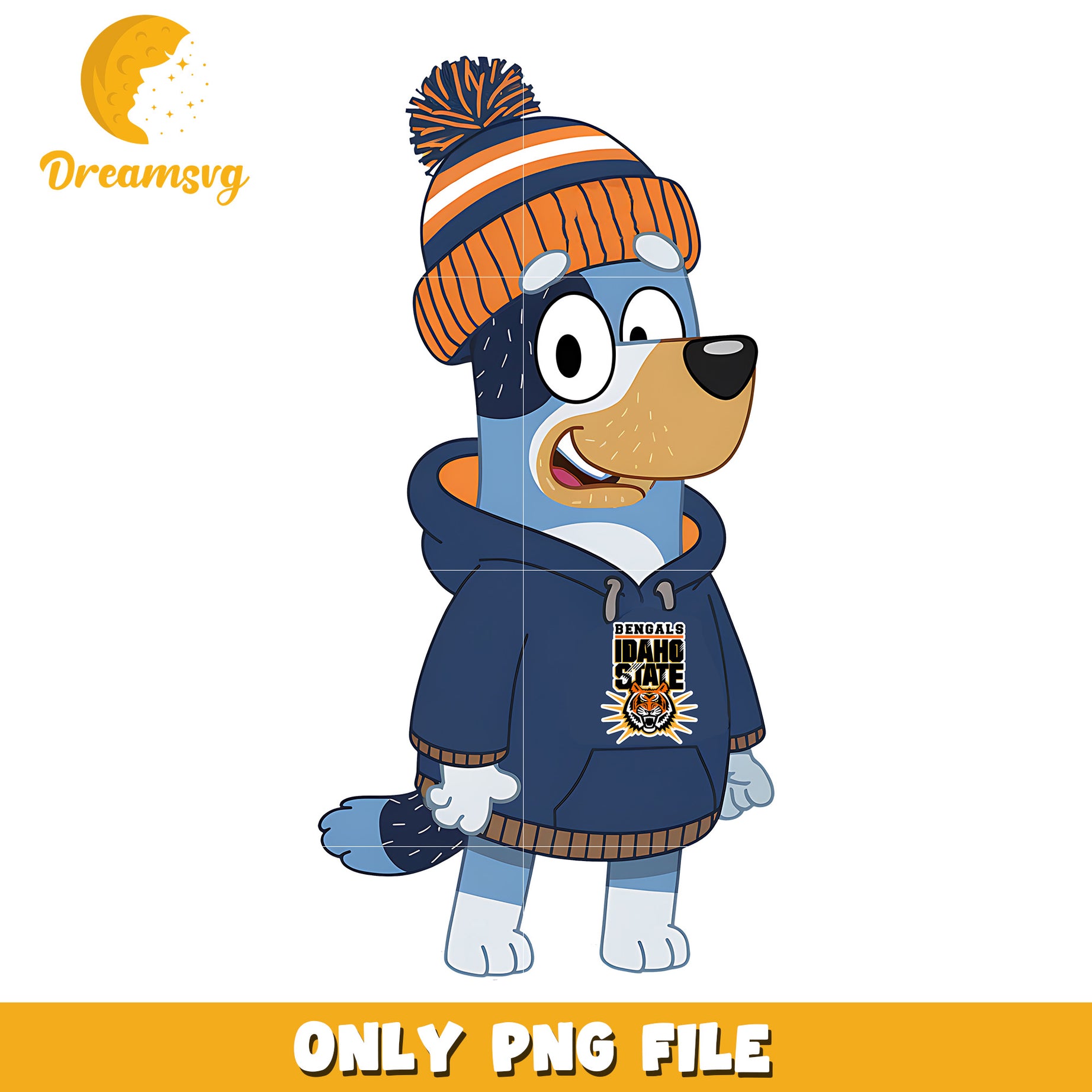 Bingo on winter day png, Idaho State Bengals png, ncaa png