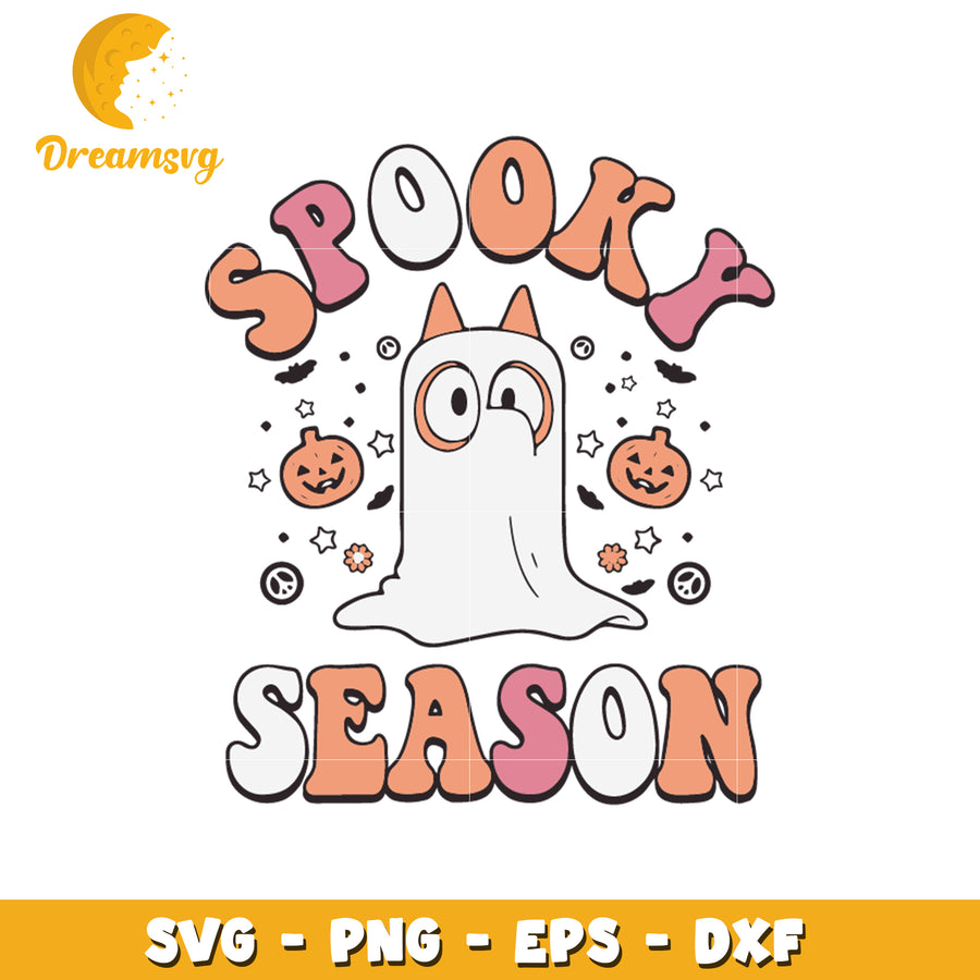 Bingo spooky season svg, bingo character svg, halloween svg