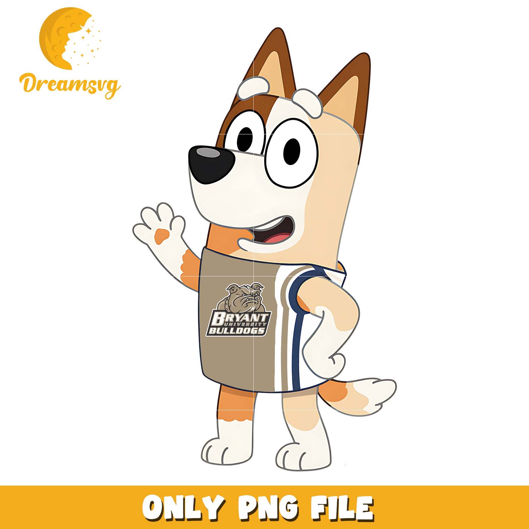 Bingo t-shirt logo ncaa png, Bryant Bulldogs png, ncaa team png