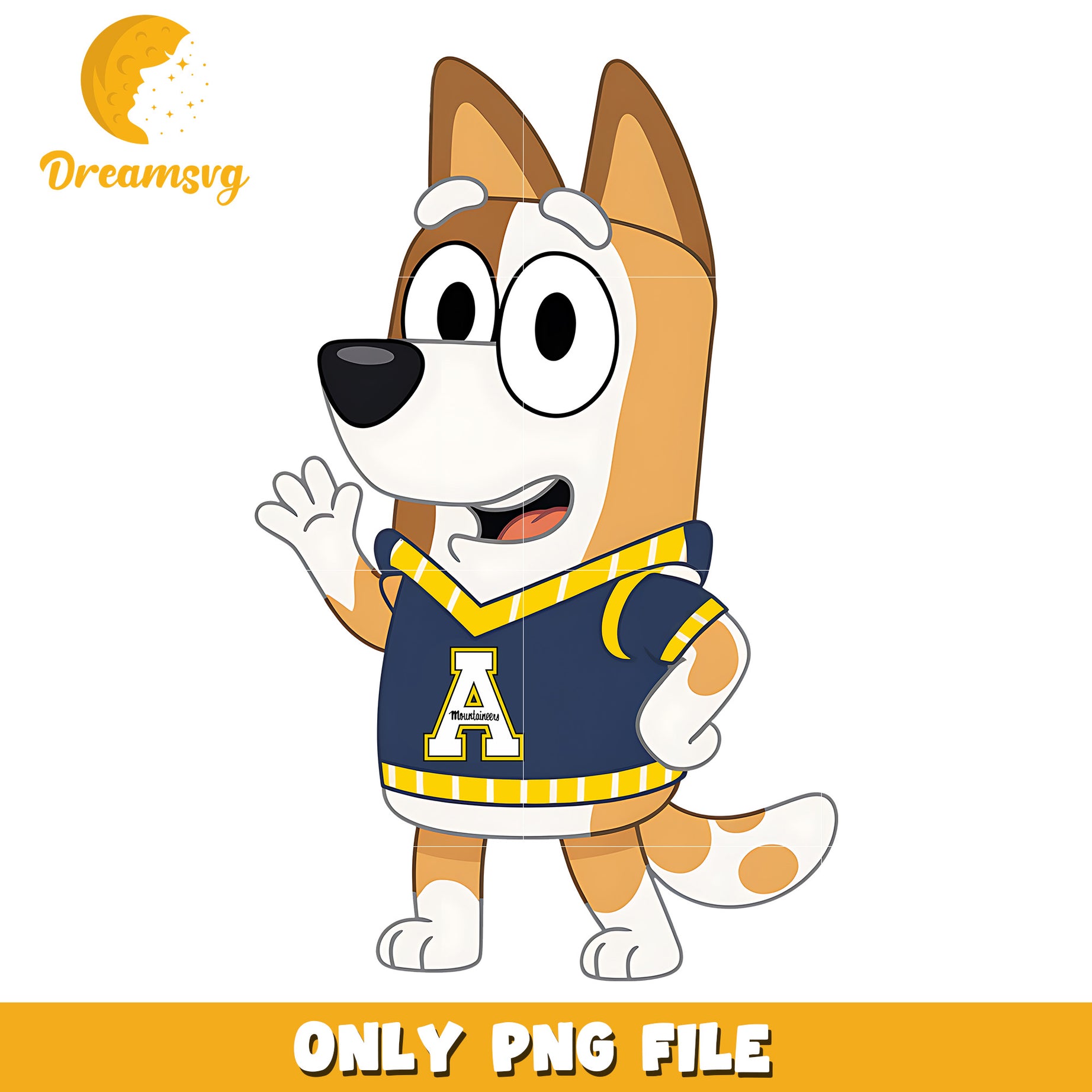 Bingo t-shirt logo png, Appalachian State Mountaineers png, ncaa png