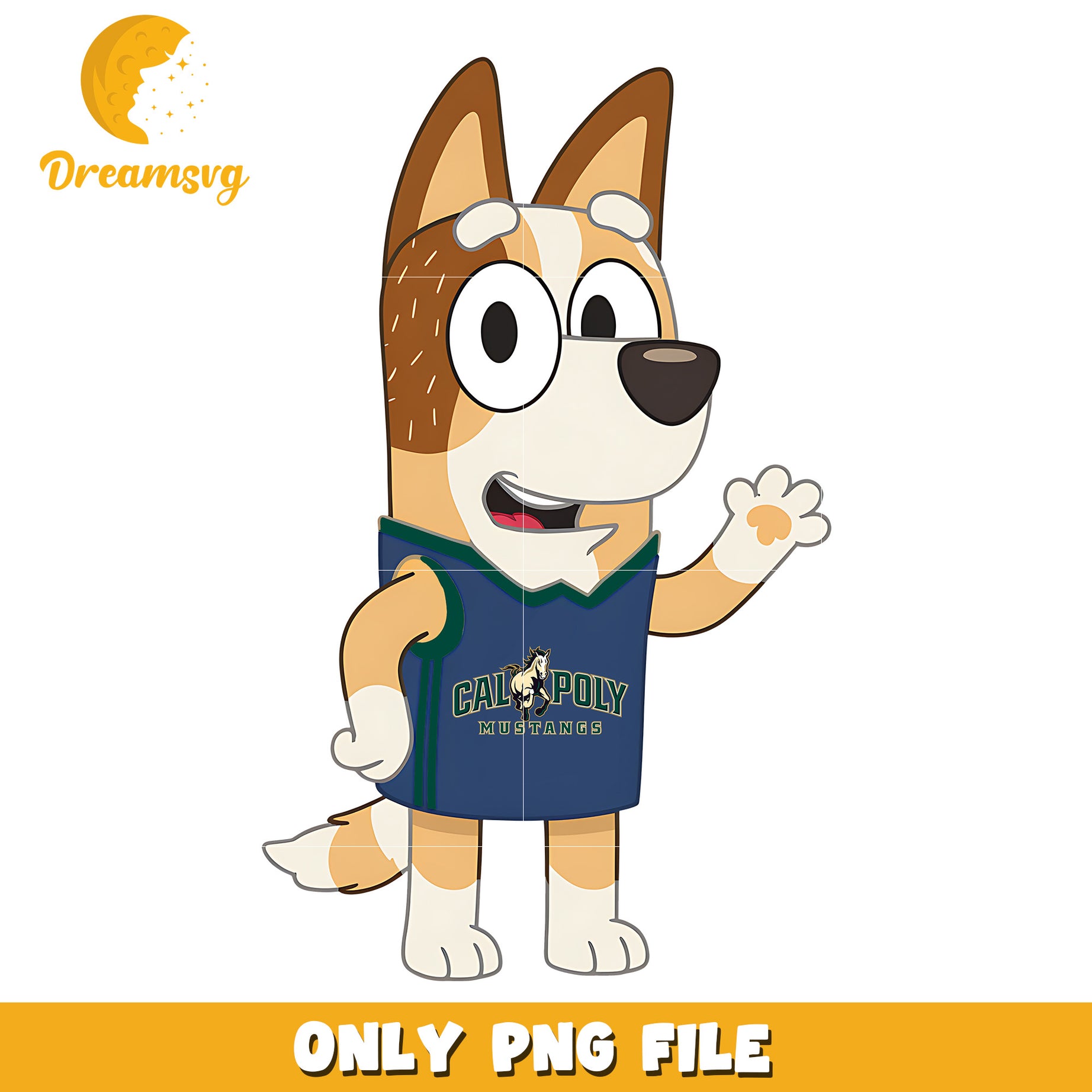 Bingo t-shirt logo png, Cal Poly Mustangs png, ncaa team png