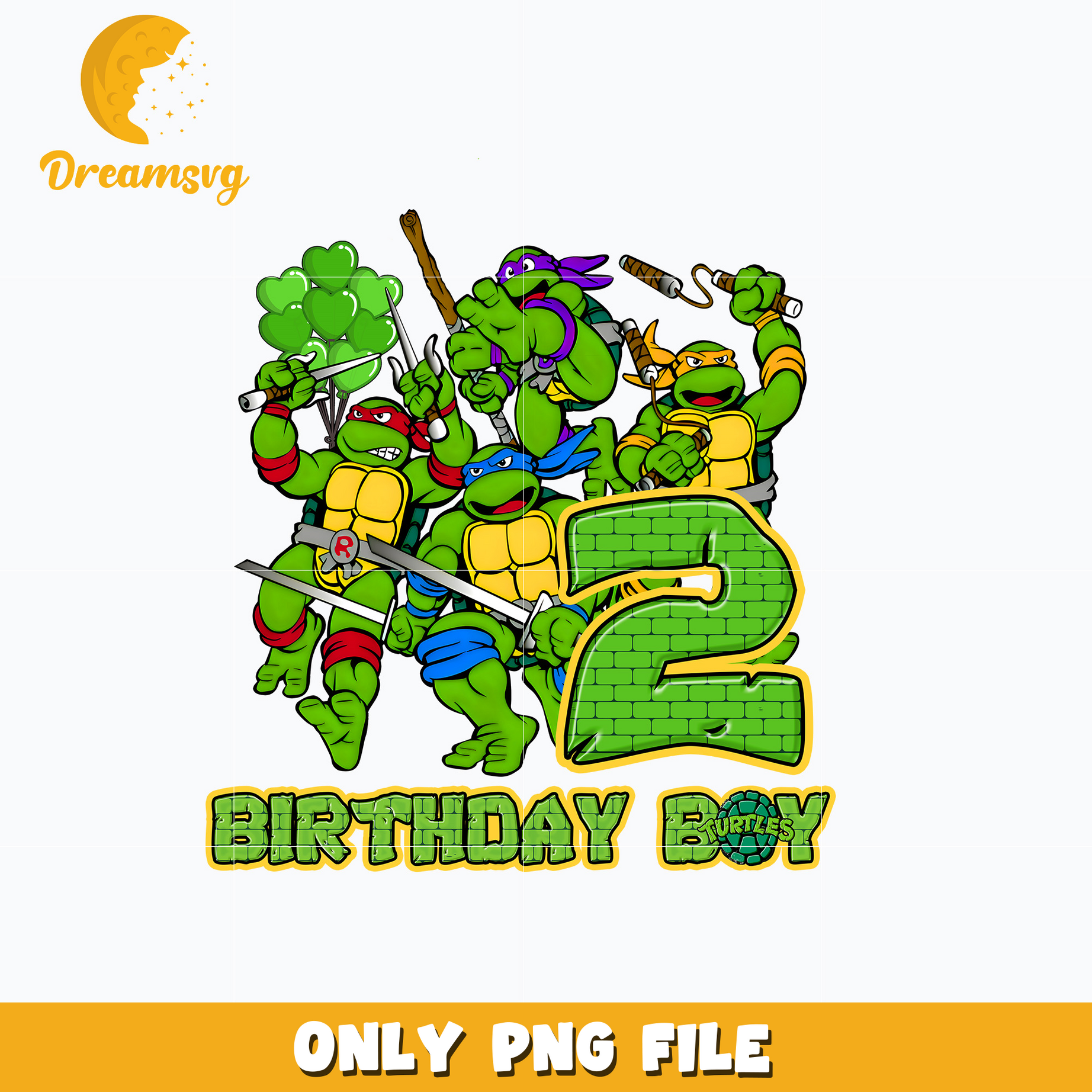 Ninja Turtles birthday boy png