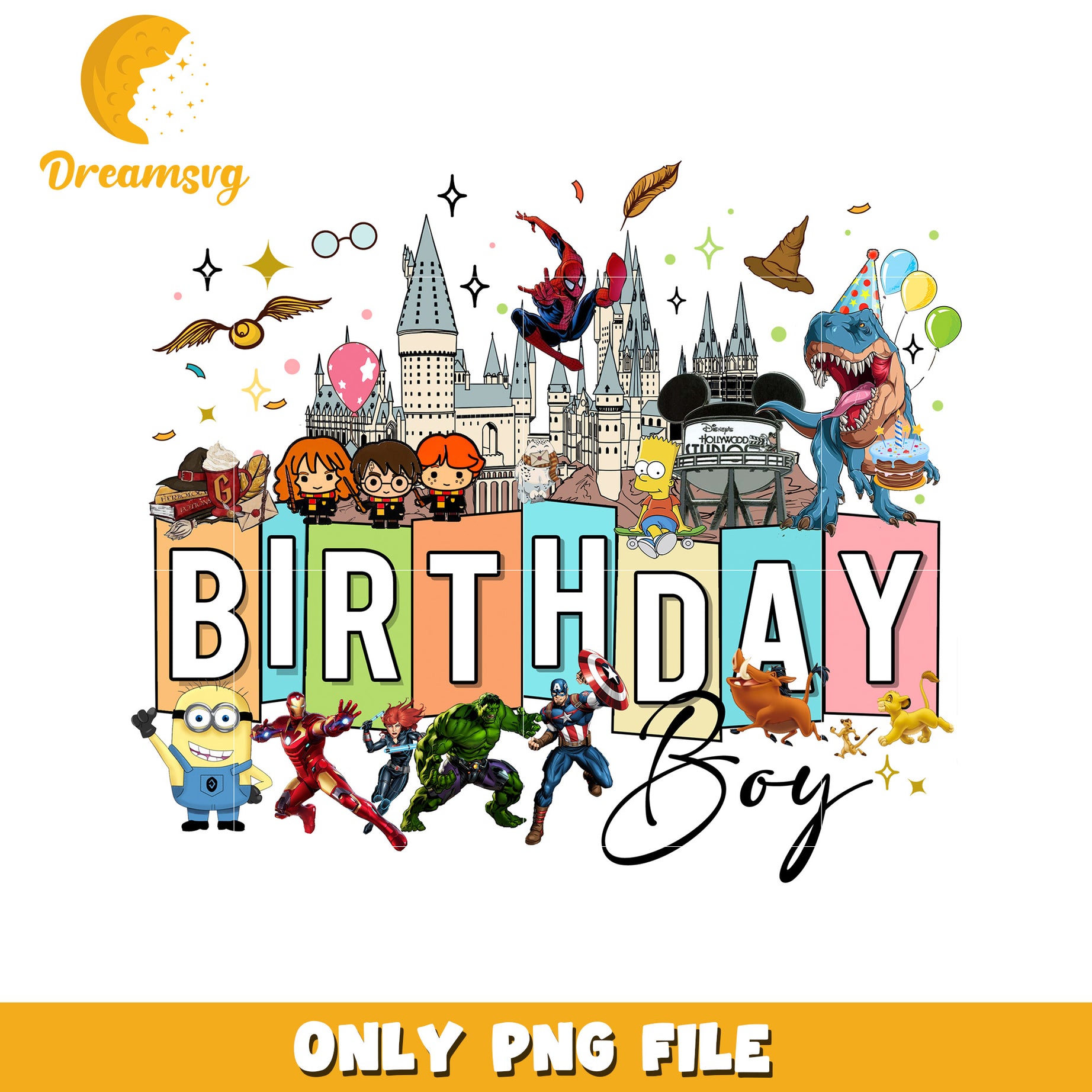 Birthday Boy PNG Sublimation Design