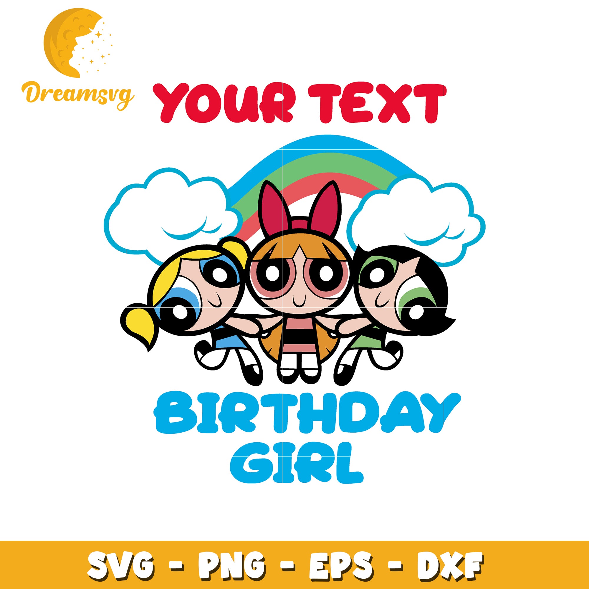 Birthday Girl Customizable SVG Design for Kids Parties
