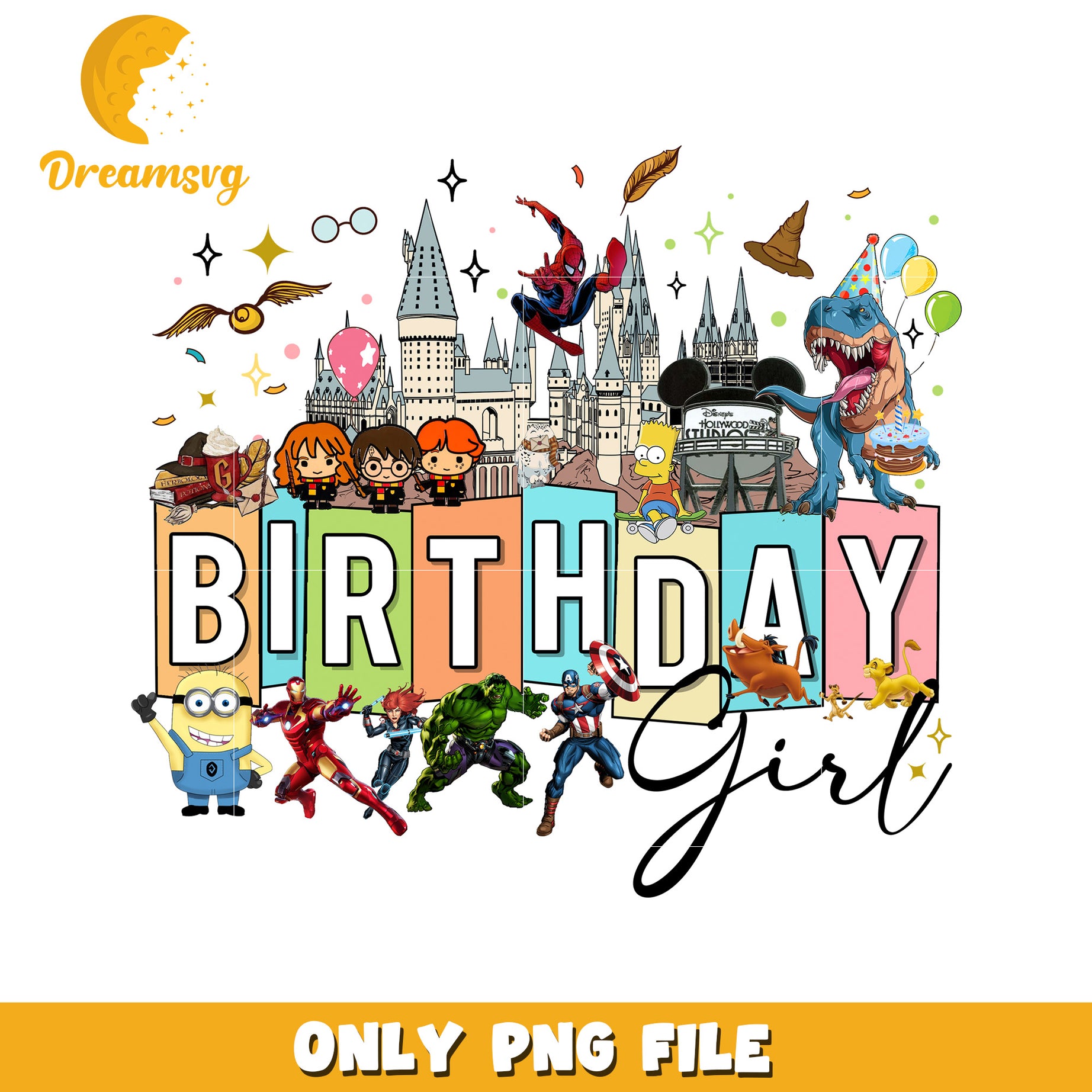 Birthday Girl PNG Sublimation Design